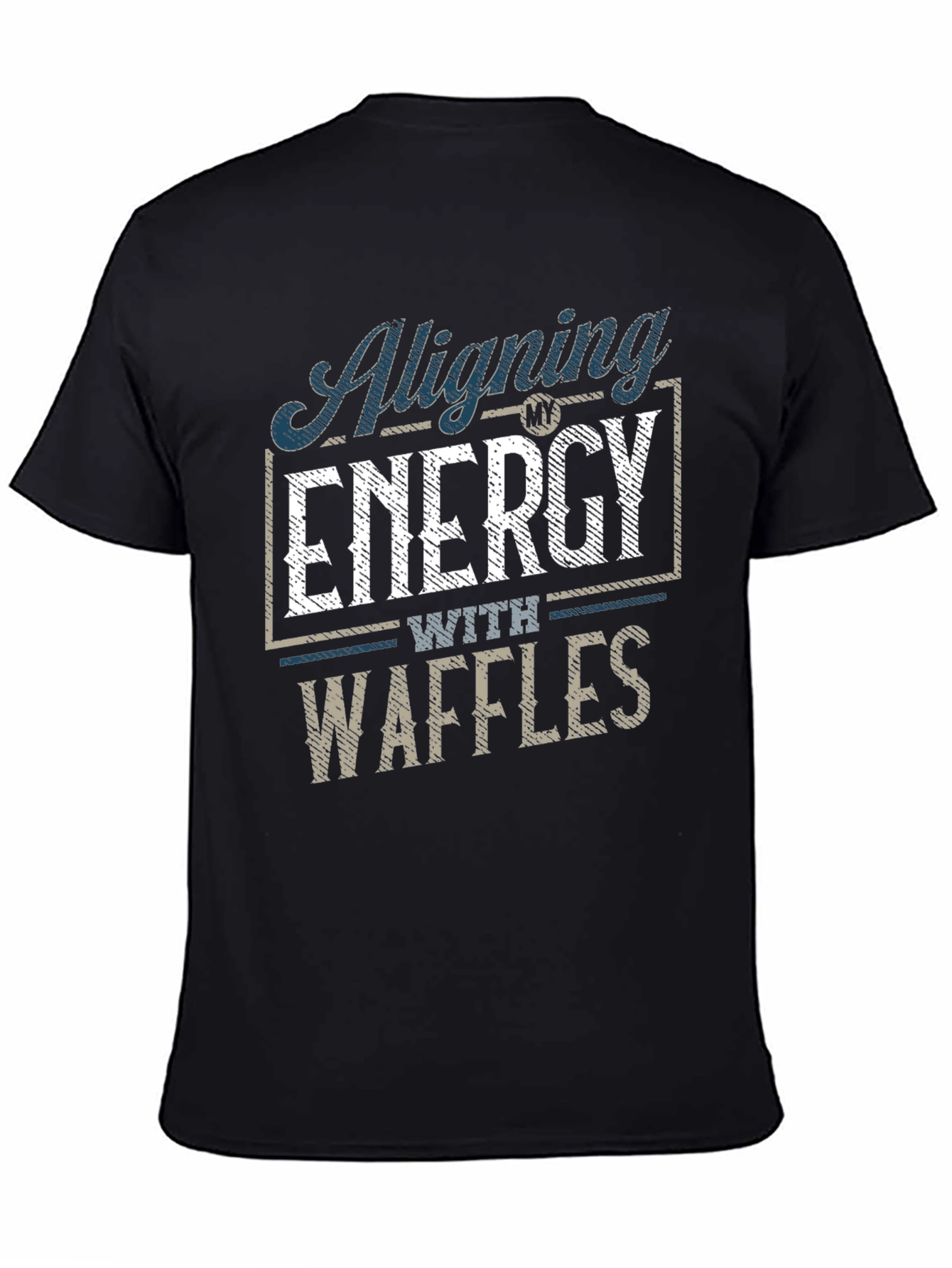Aligning Energy with Waffles Mens T-Shirt