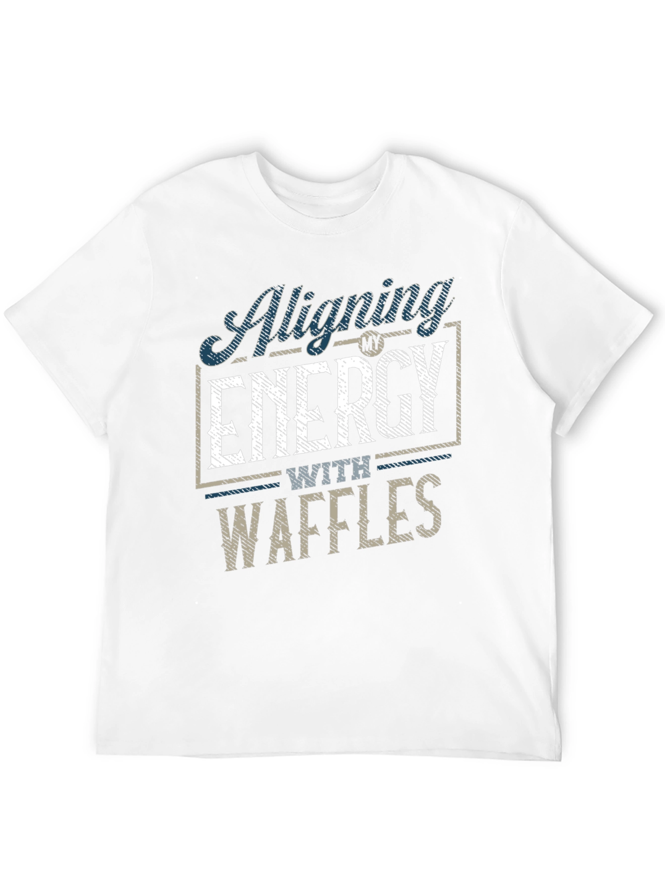 Aligning Energy with Waffles Mens T-Shirt
