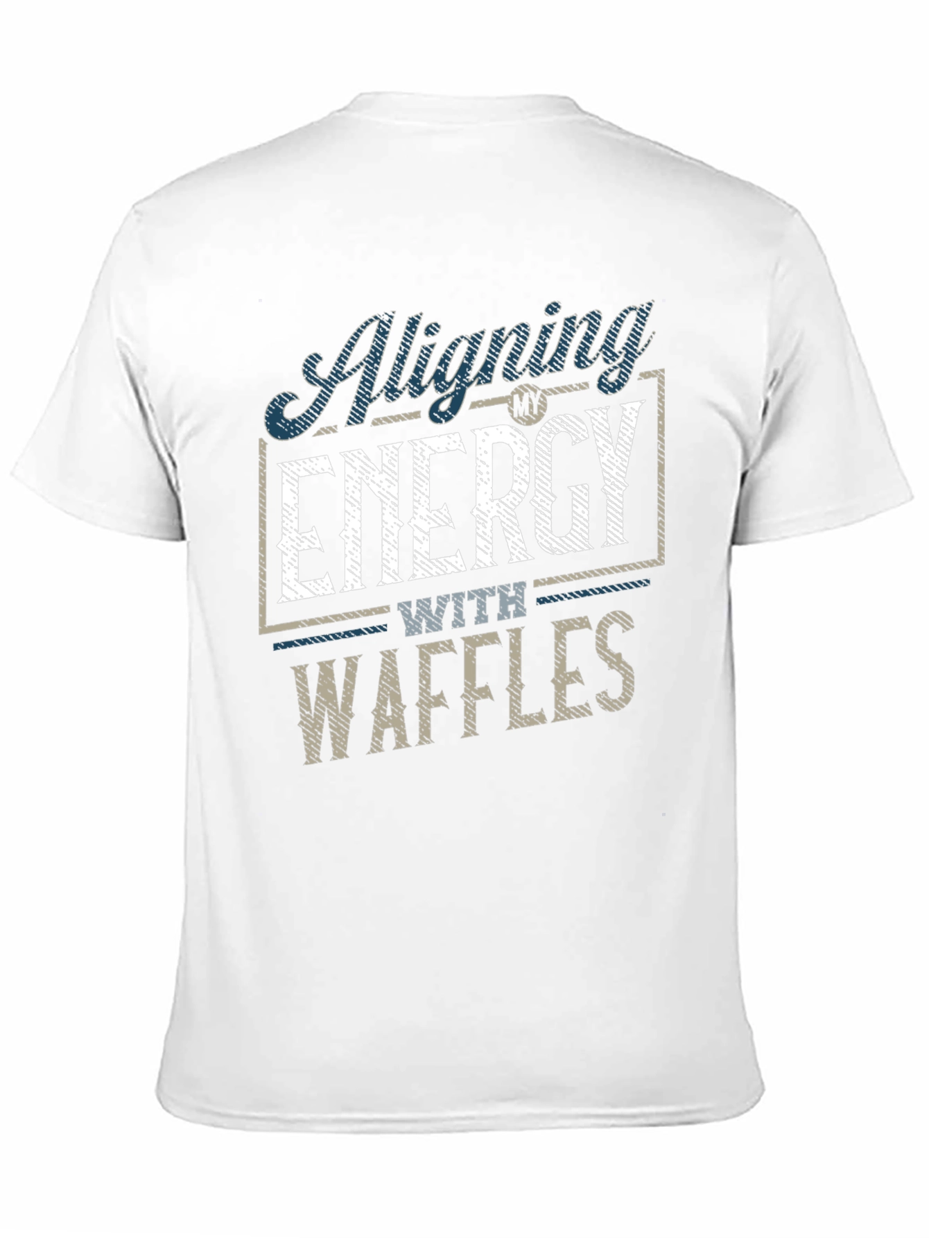 Aligning Energy with Waffles Mens T-Shirt