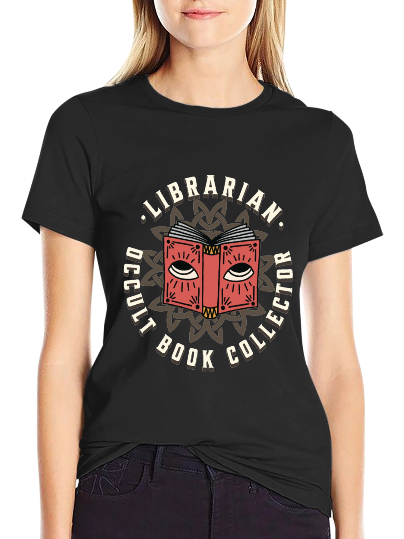 Librarian Occult Book Collector Graphic T-Shirt