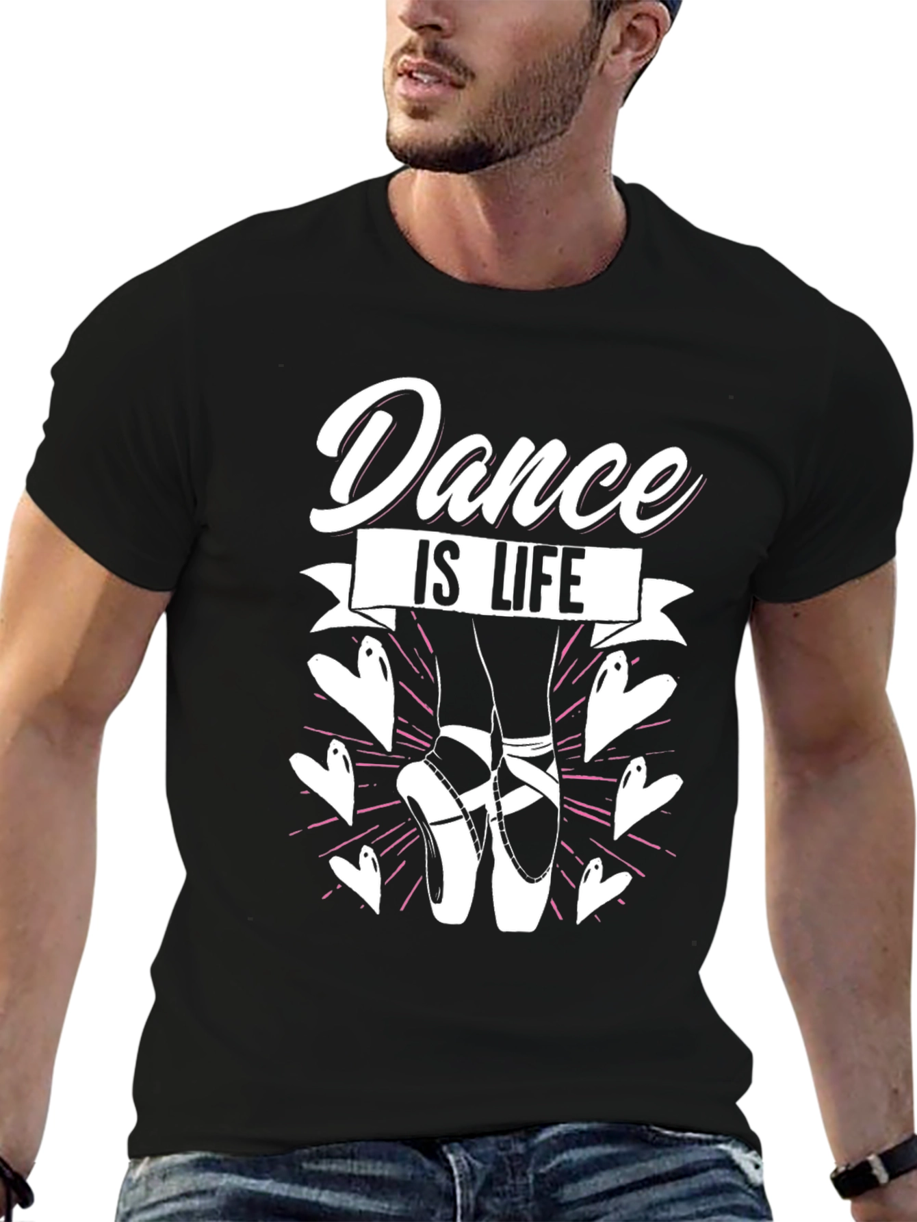 Dance is Life T-Shirt - Ballet Pointe Shoes Tee