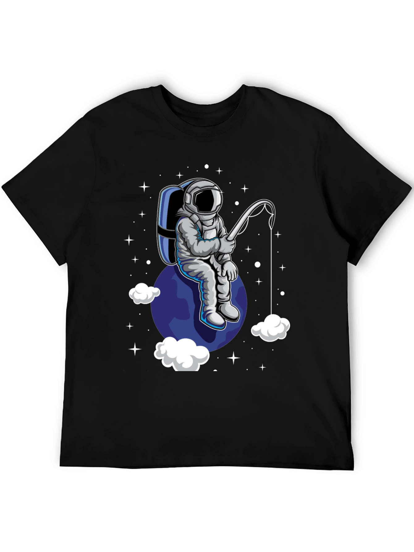Astronaut Fishing T-Shirt - Space Adventure Tee