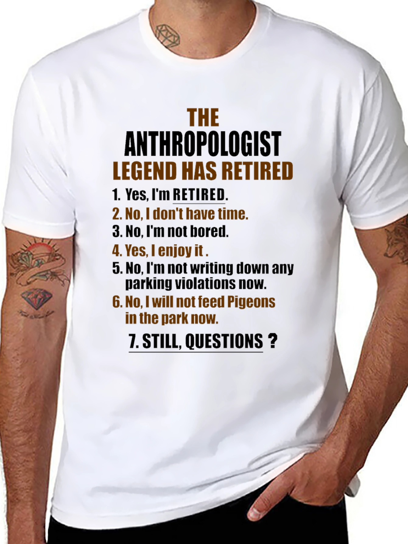 Retired Anthropologist Legend T-Shirt