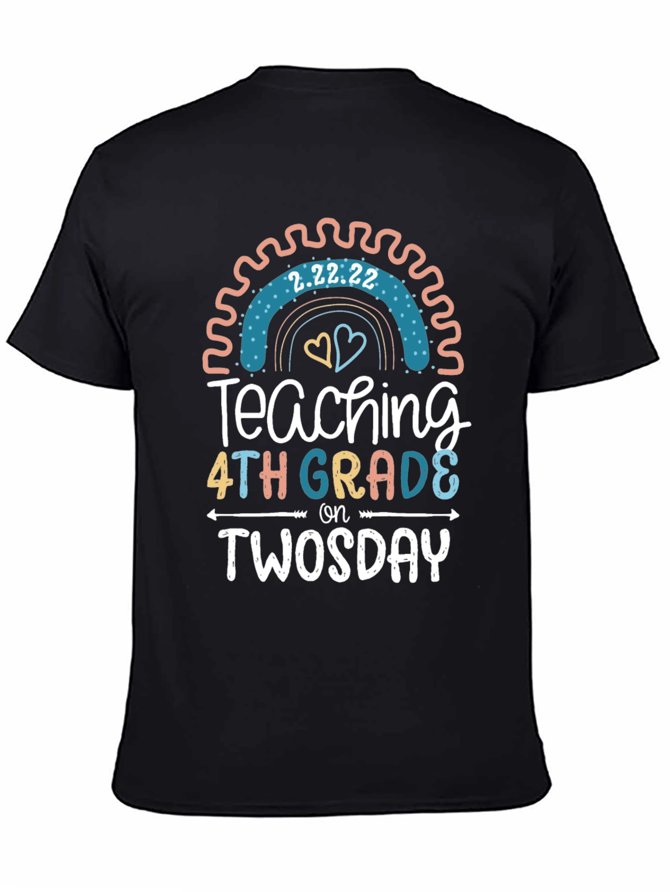 Twosday Teacher 4th Grade T-Shirt