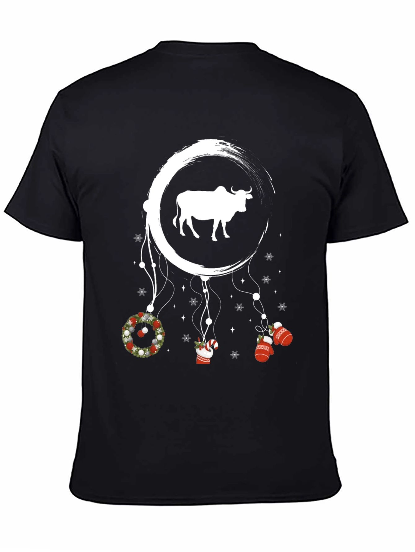 Festive Bull Graphic Tee