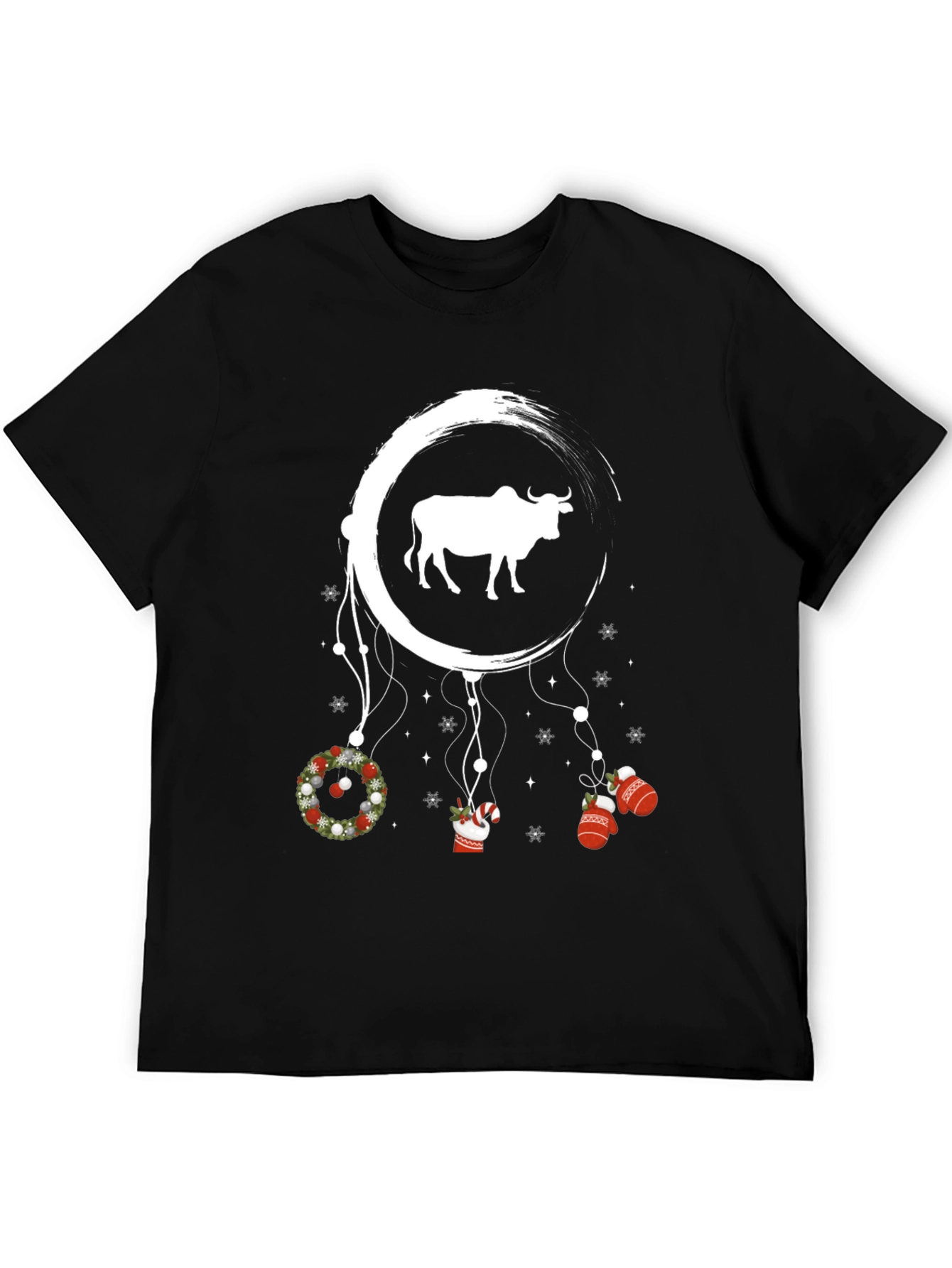 Festive Bull Graphic Tee