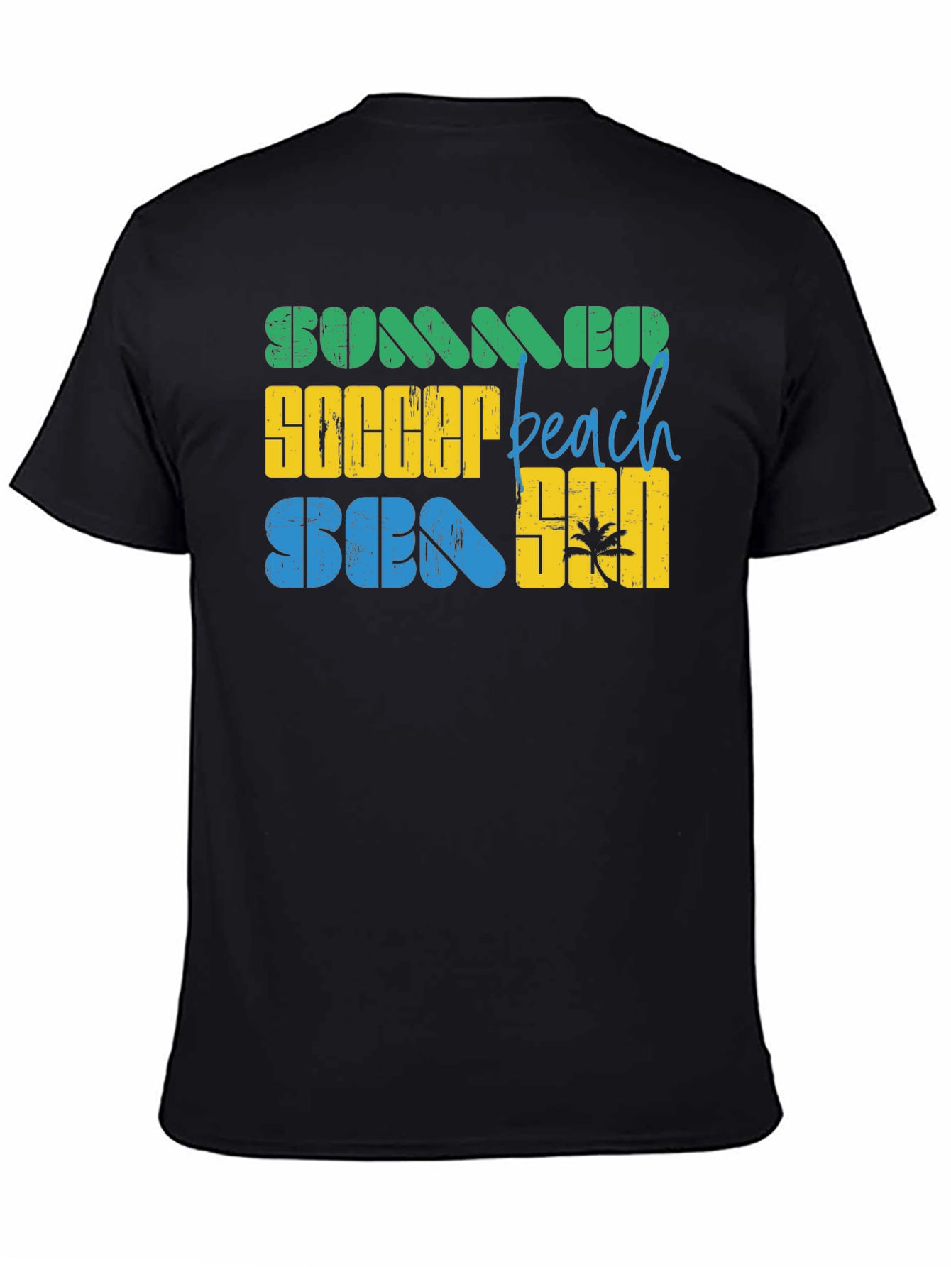 Summer Soccer Beach Season Graphic T-Shirt
