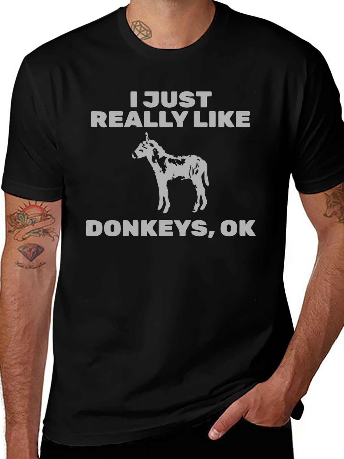 I Just Really Like Donkeys Graphic Tee