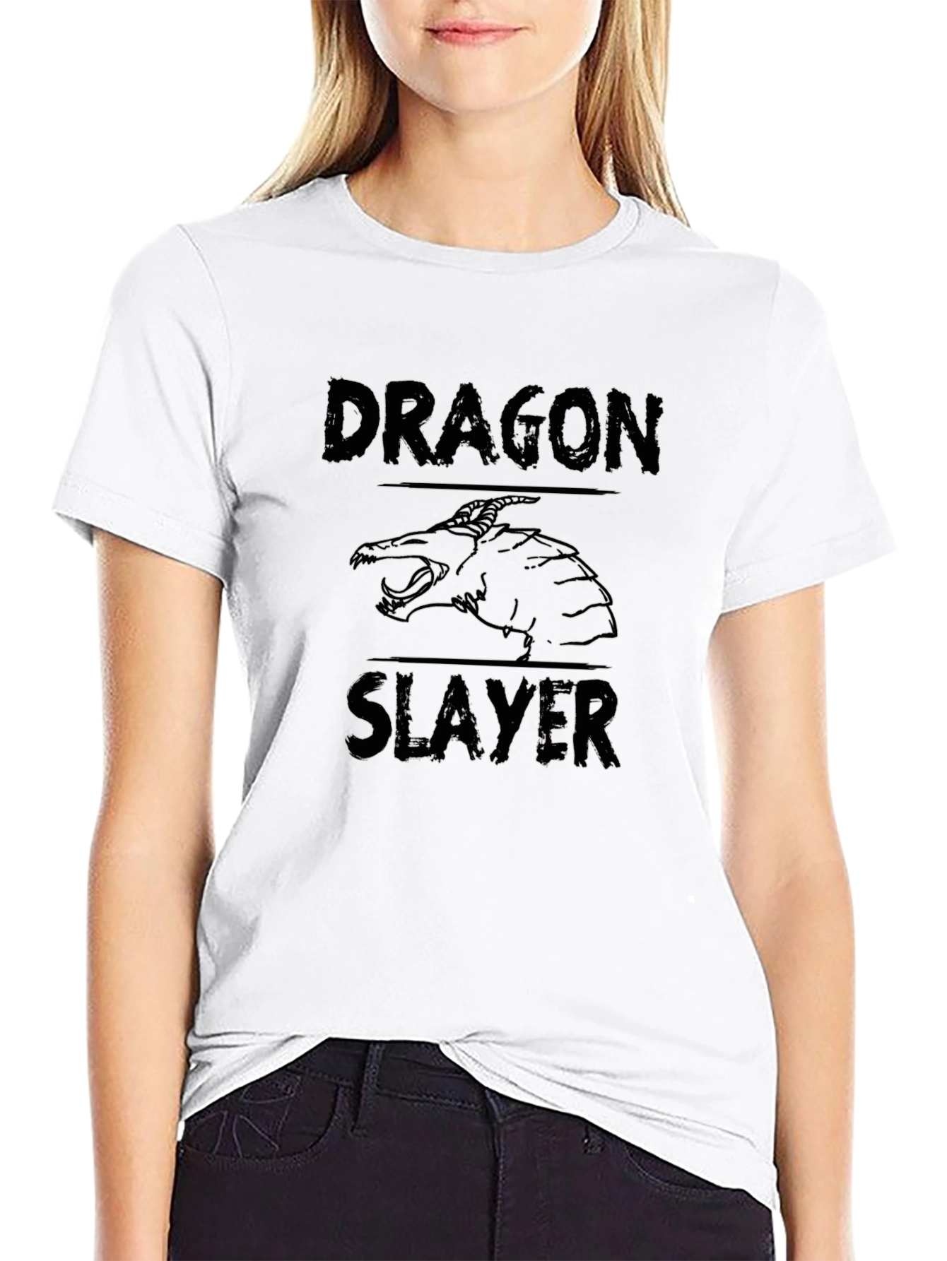 Dragon Slayer Graphic Black T-Shirt