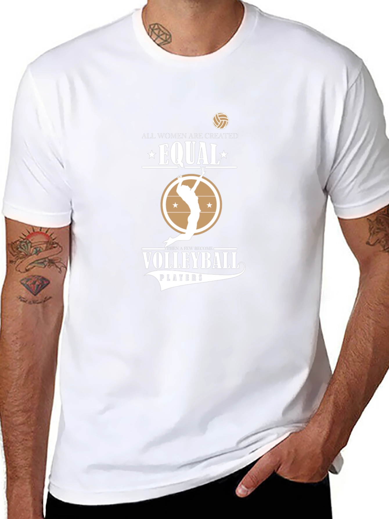 Volleyball T-Shirt: All Women Are Created Equal