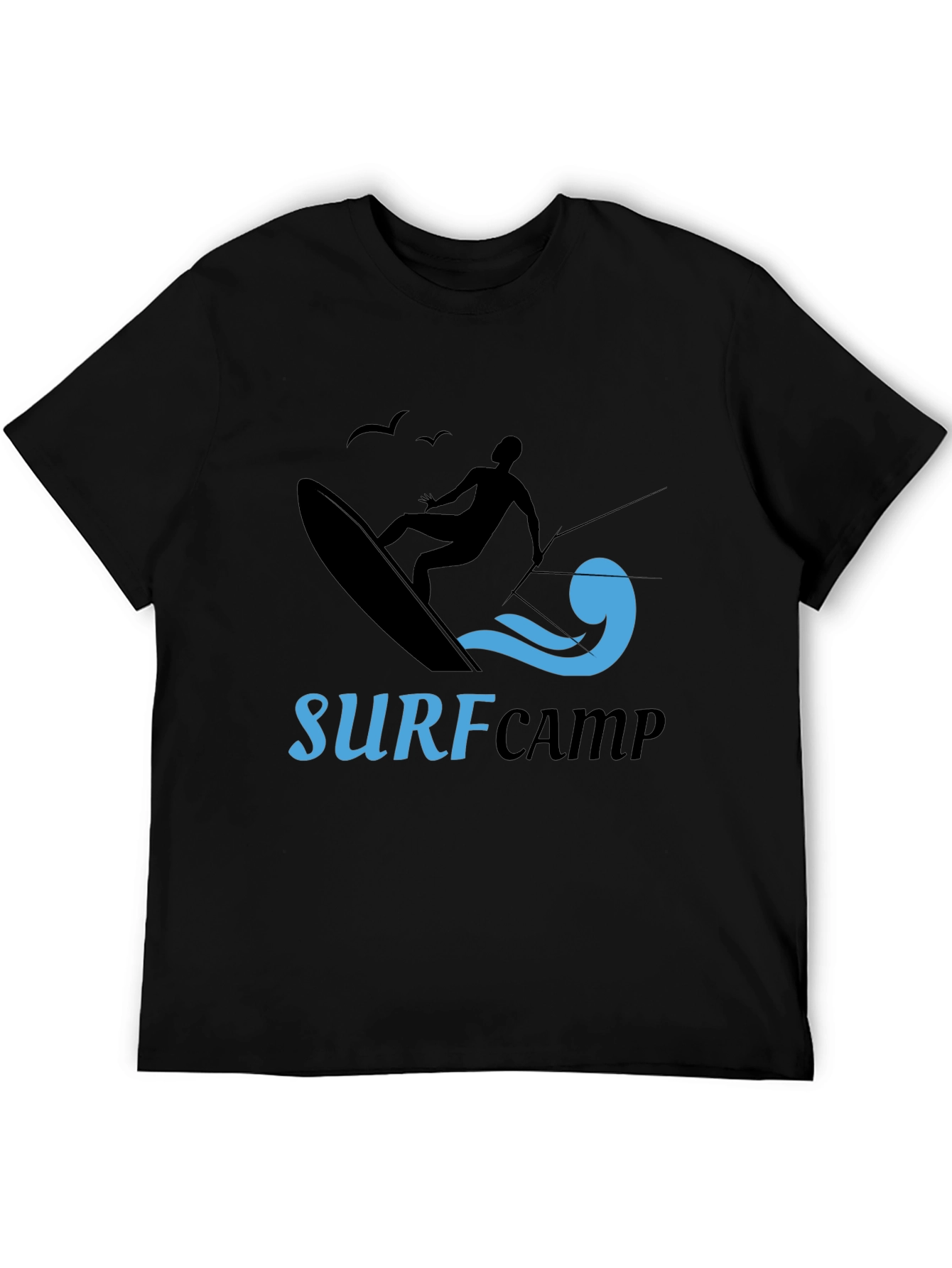 Surf Camp Black Graphic Tee