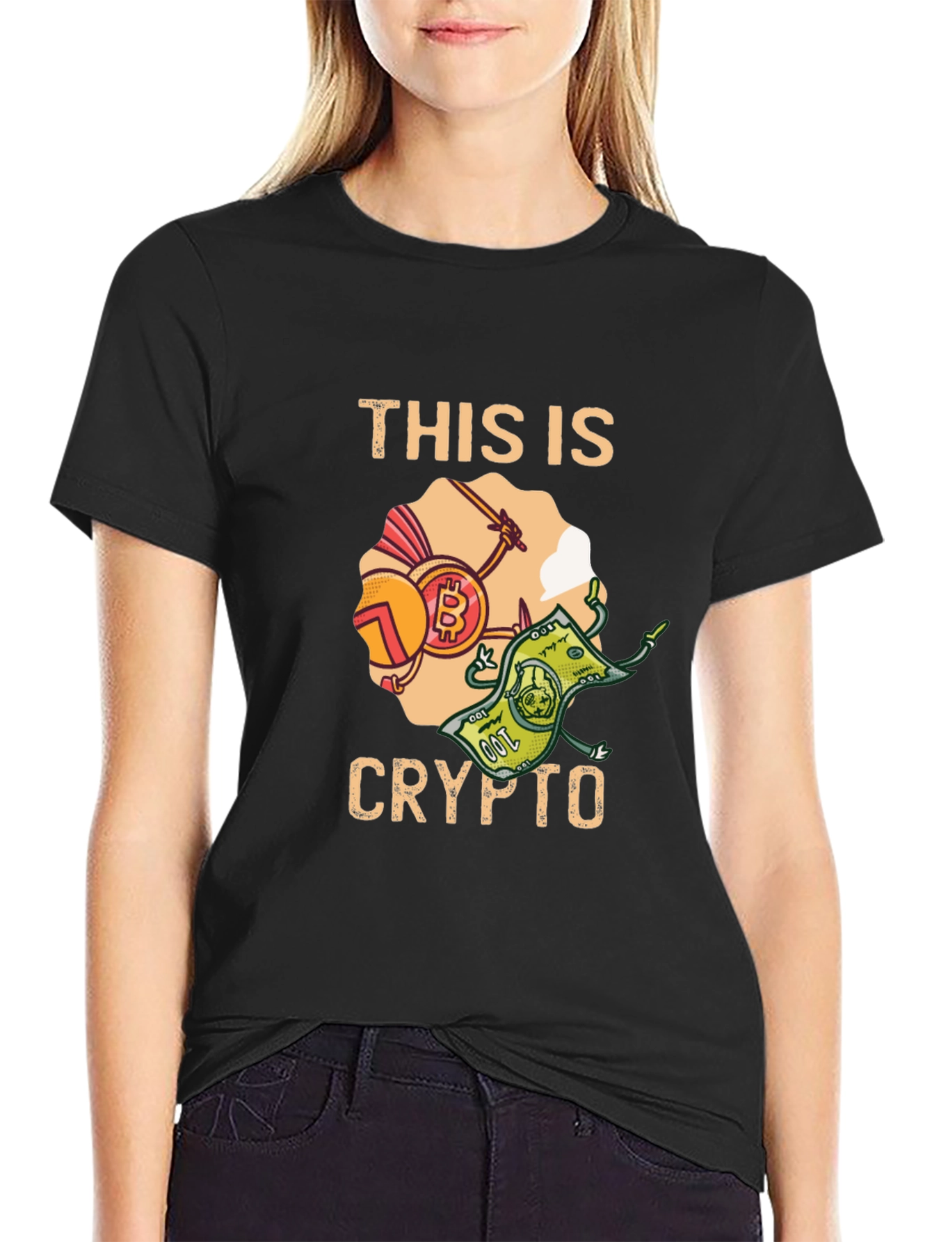This Is Crypto T-Shirt - Bitcoin Money Design