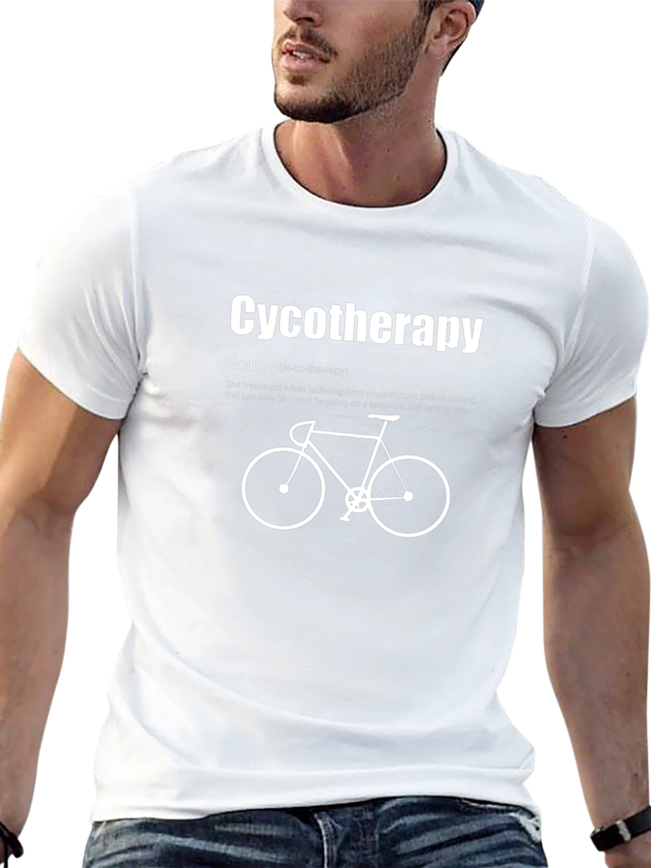 Cycotherapy T-Shirt - Cycling Therapy Definition Tee