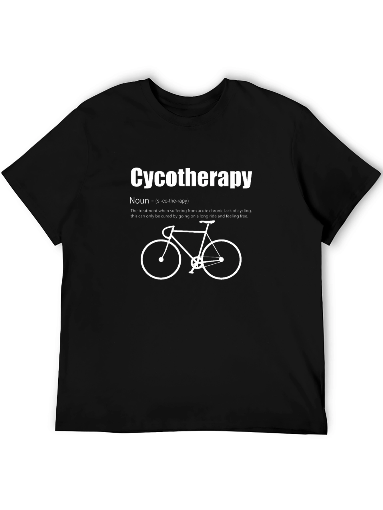 Cycotherapy T-Shirt - Cycling Therapy Definition Tee