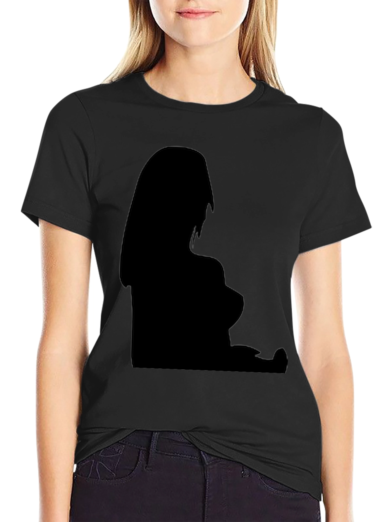 Silhouette Graphic Black T-Shirt