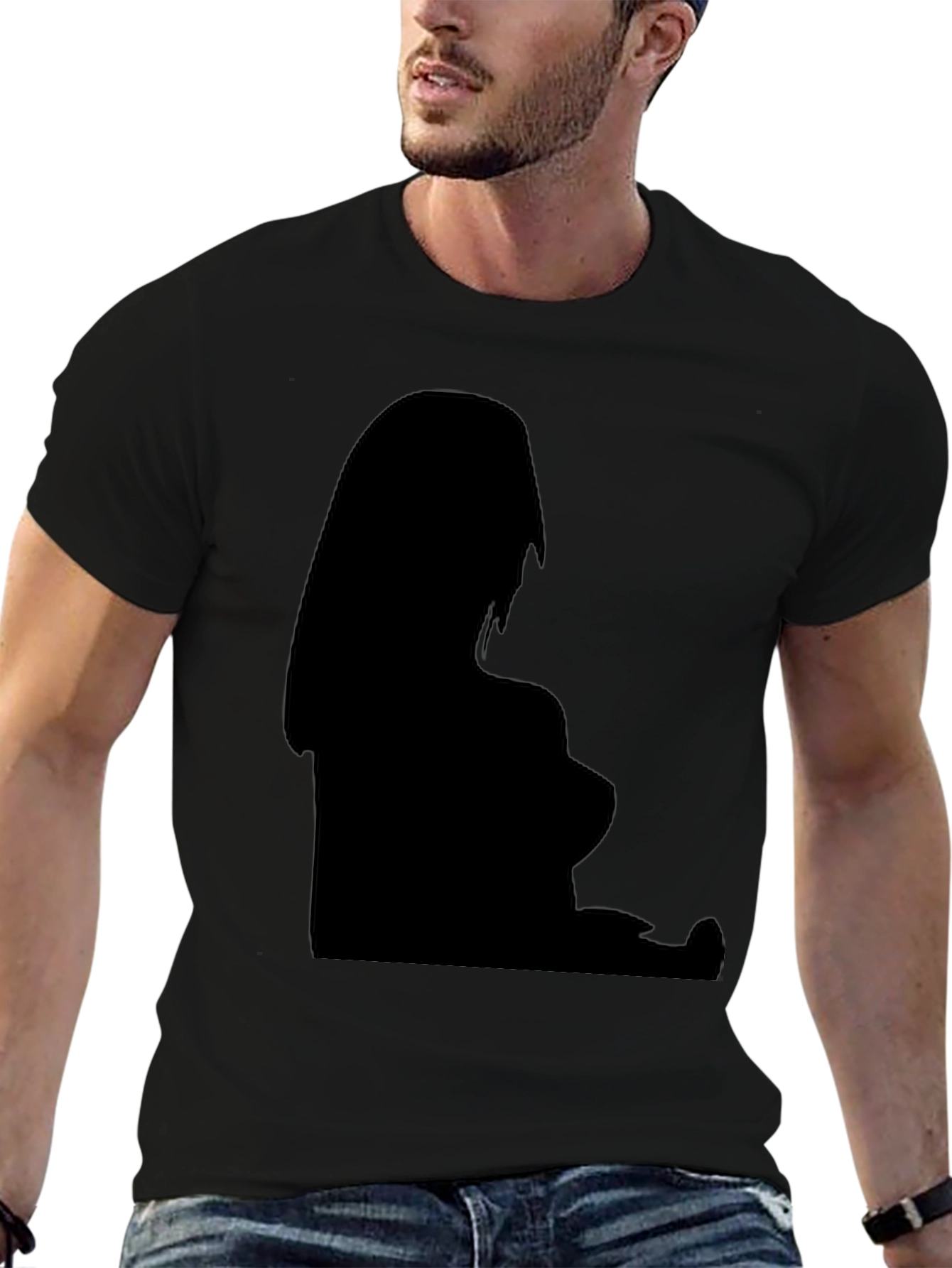 Silhouette Graphic Black T-Shirt