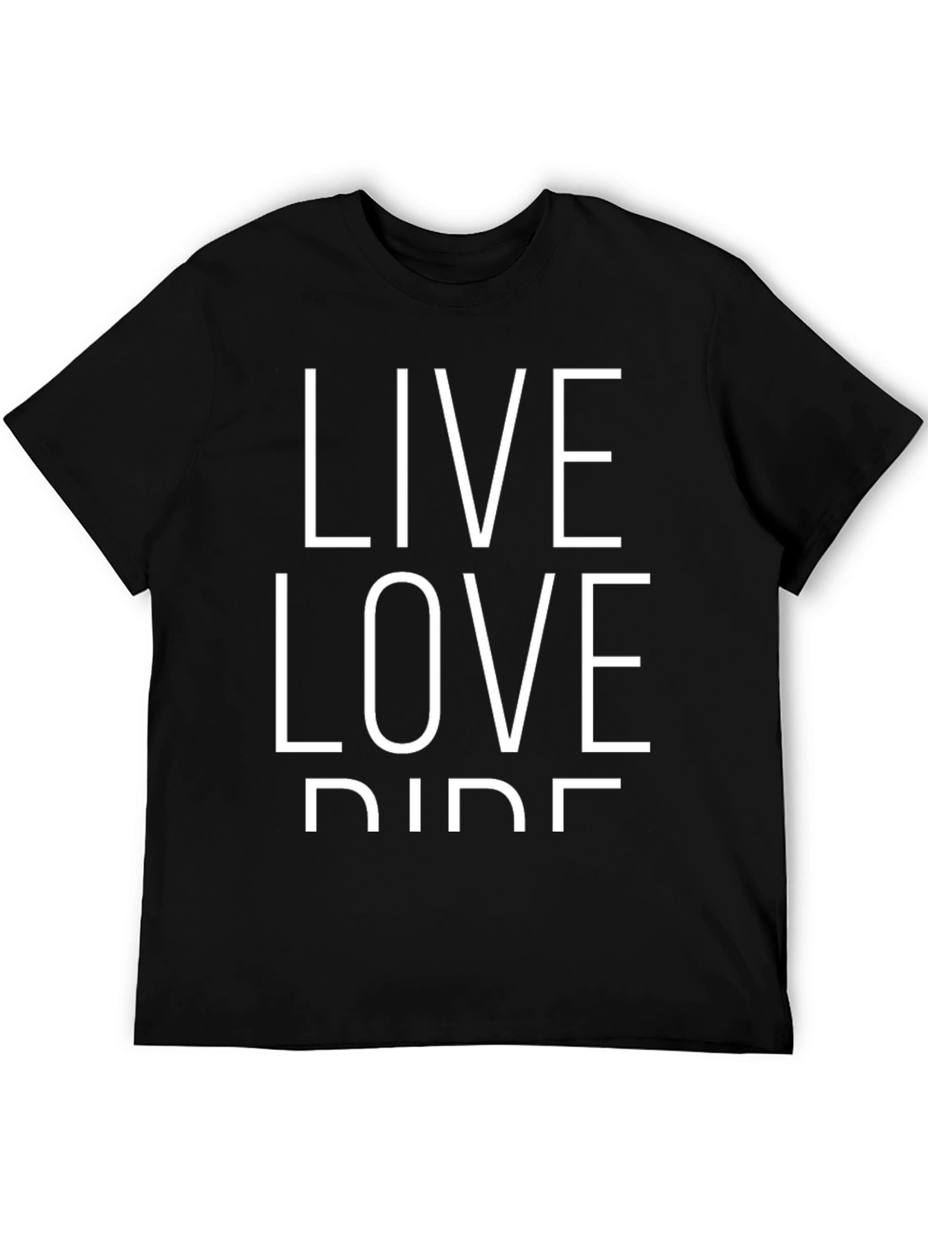 Live Love Ride Black Graphic Tee