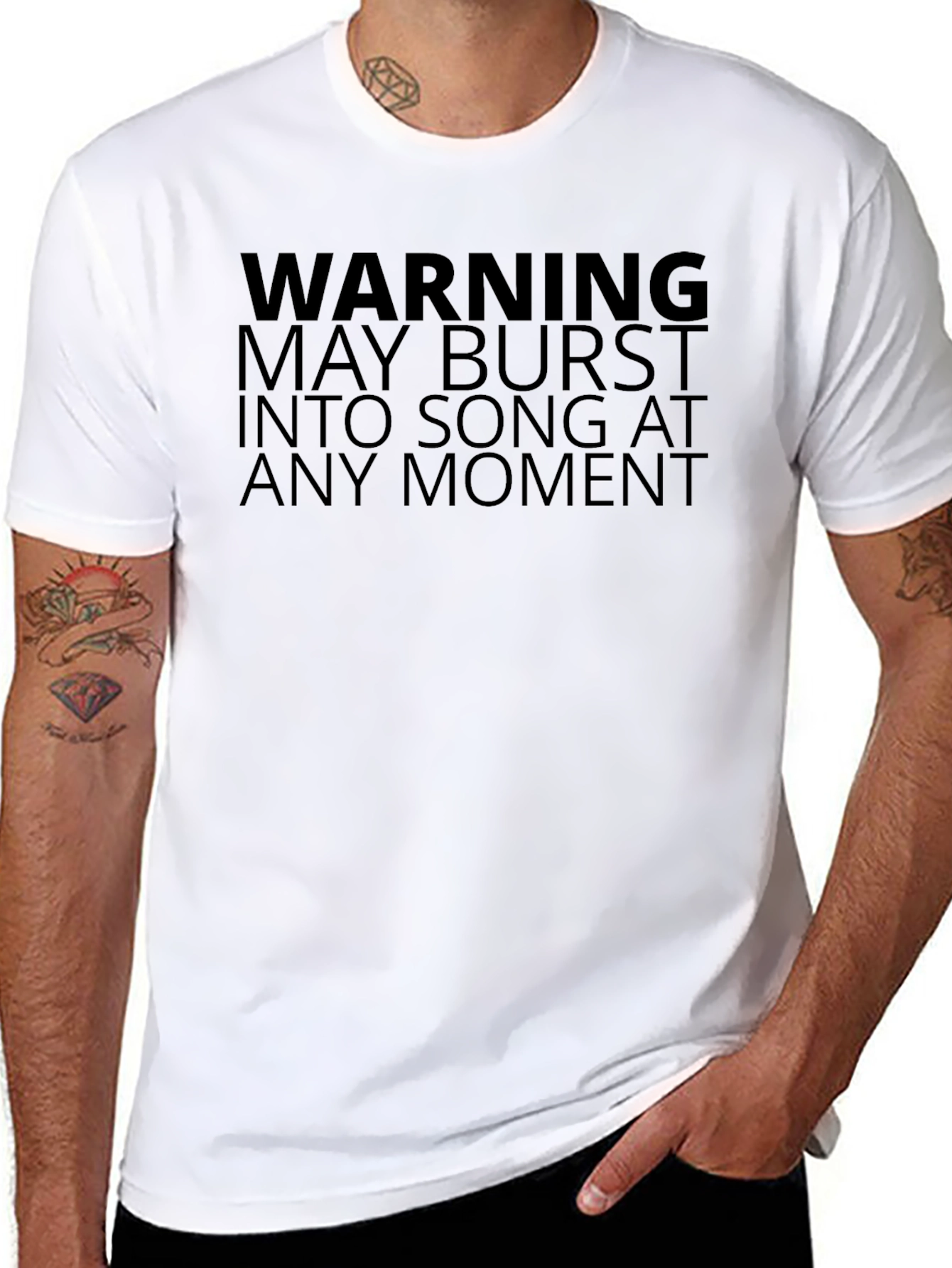 Warning: May Burst Into Song T-Shirt