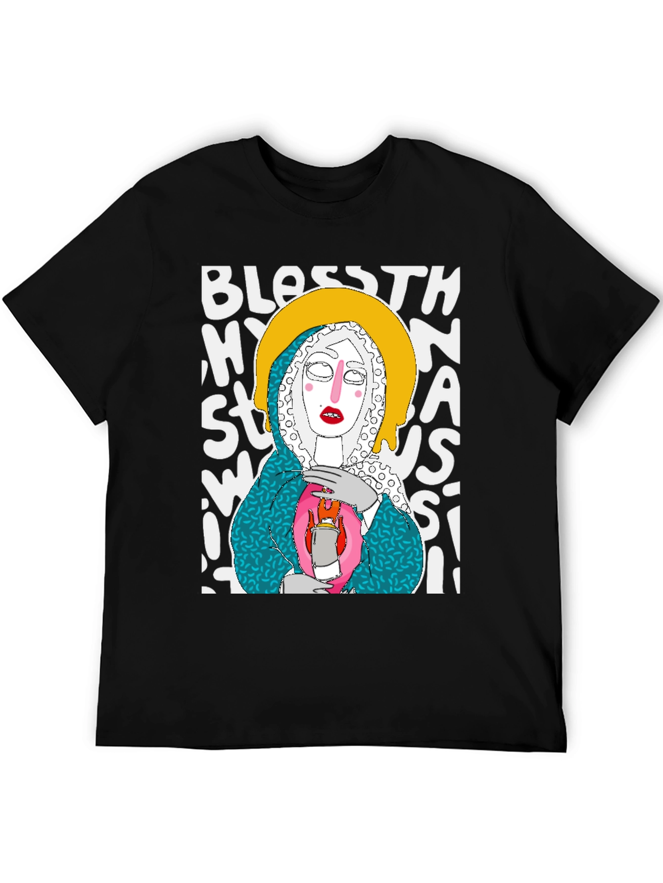 Artsy Graphic Tee - Bless This Mess