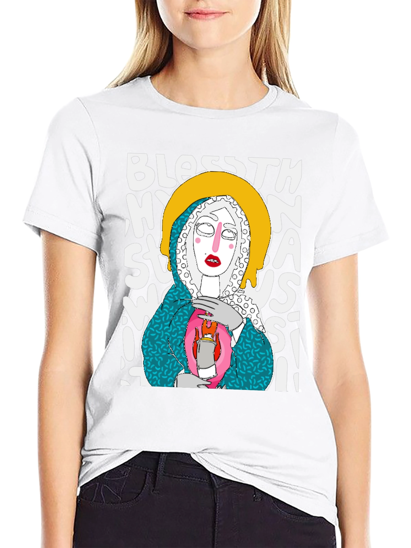 Artsy Graphic Tee - Bless This Mess