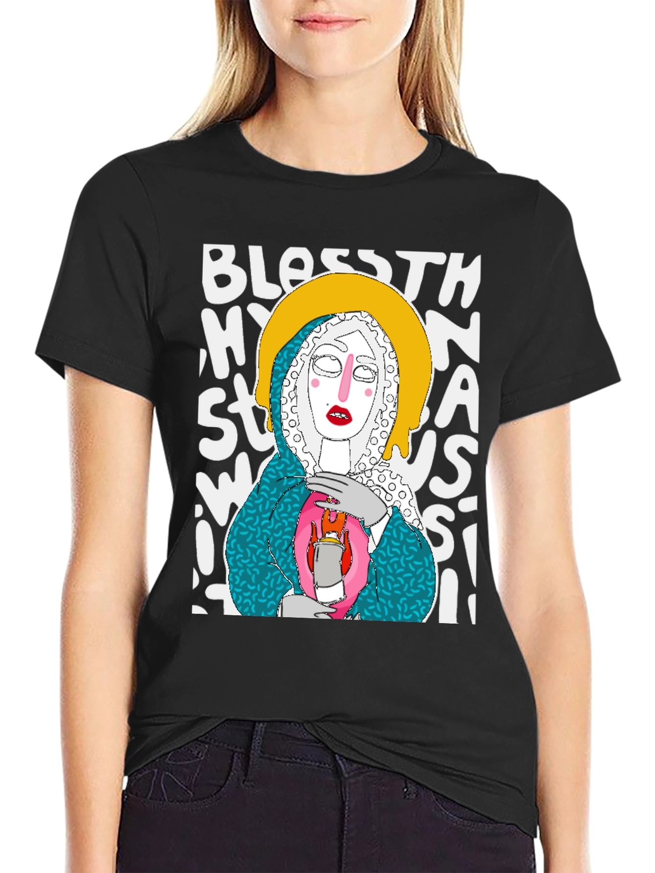 Artsy Graphic Tee - Bless This Mess