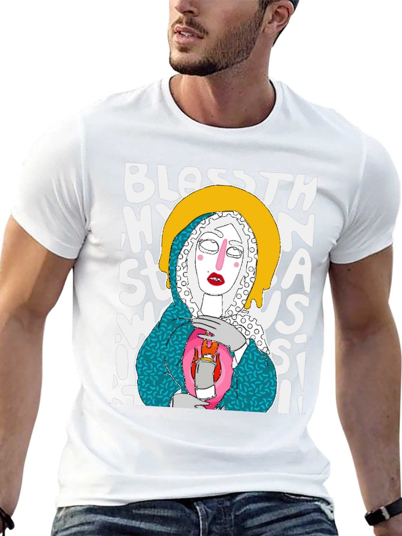 Artsy Graphic Tee - Bless This Mess