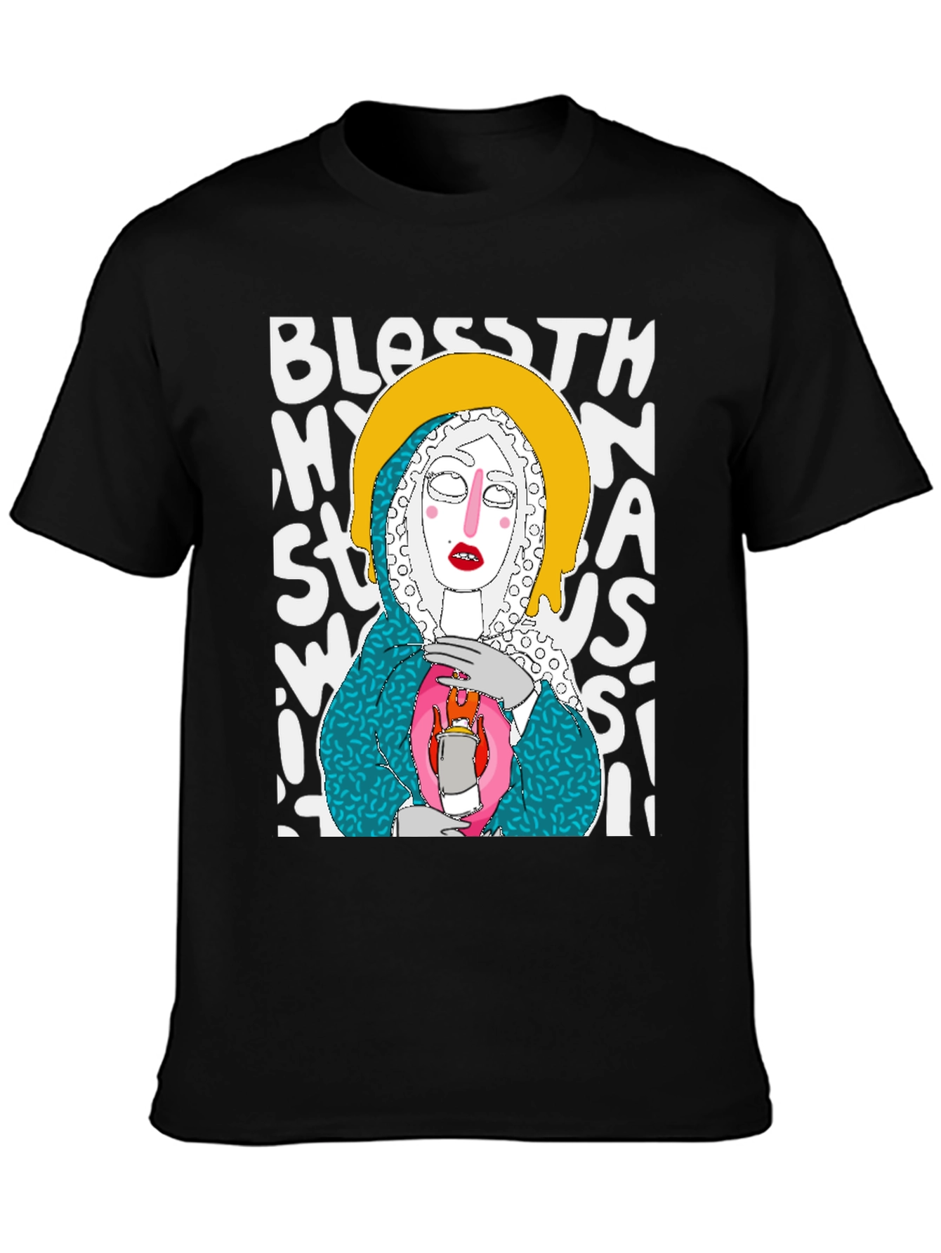 Artsy Graphic Tee - Bless This Mess