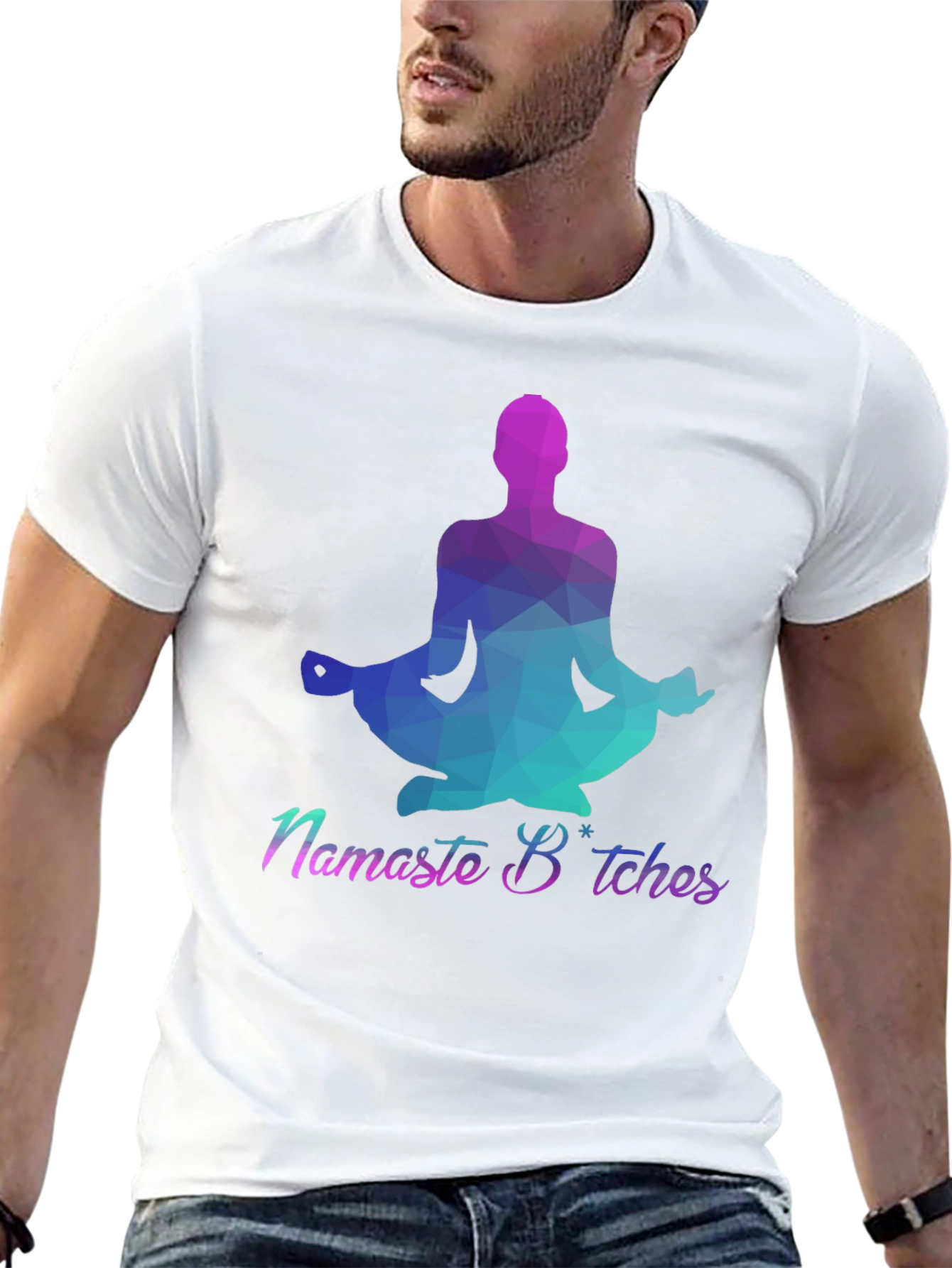 Namaste Bitches Graphic Tee - Yoga Humor T-Shirt