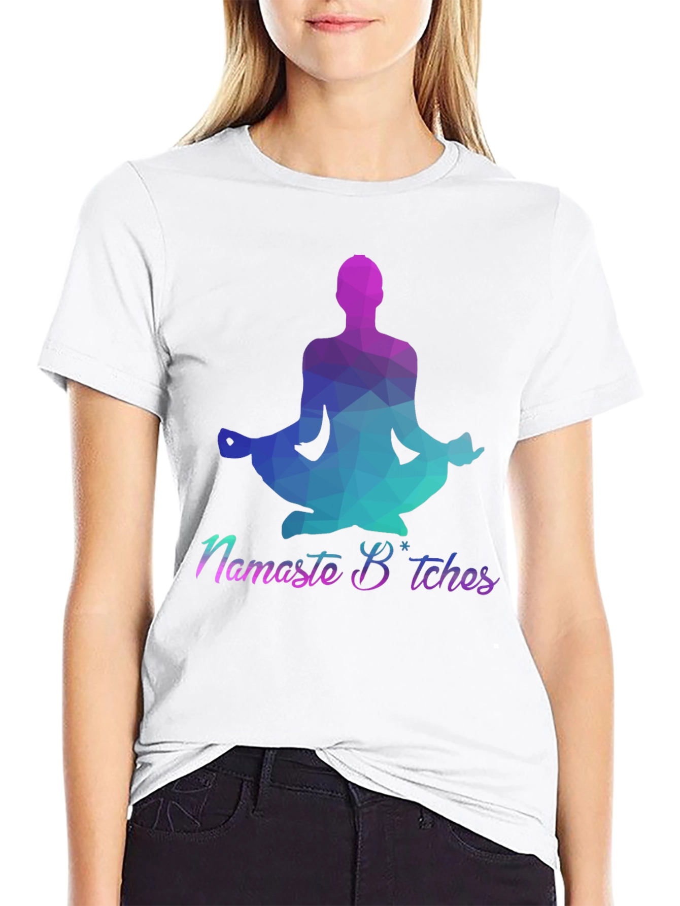 Namaste Bitches Graphic Tee - Yoga Humor T-Shirt