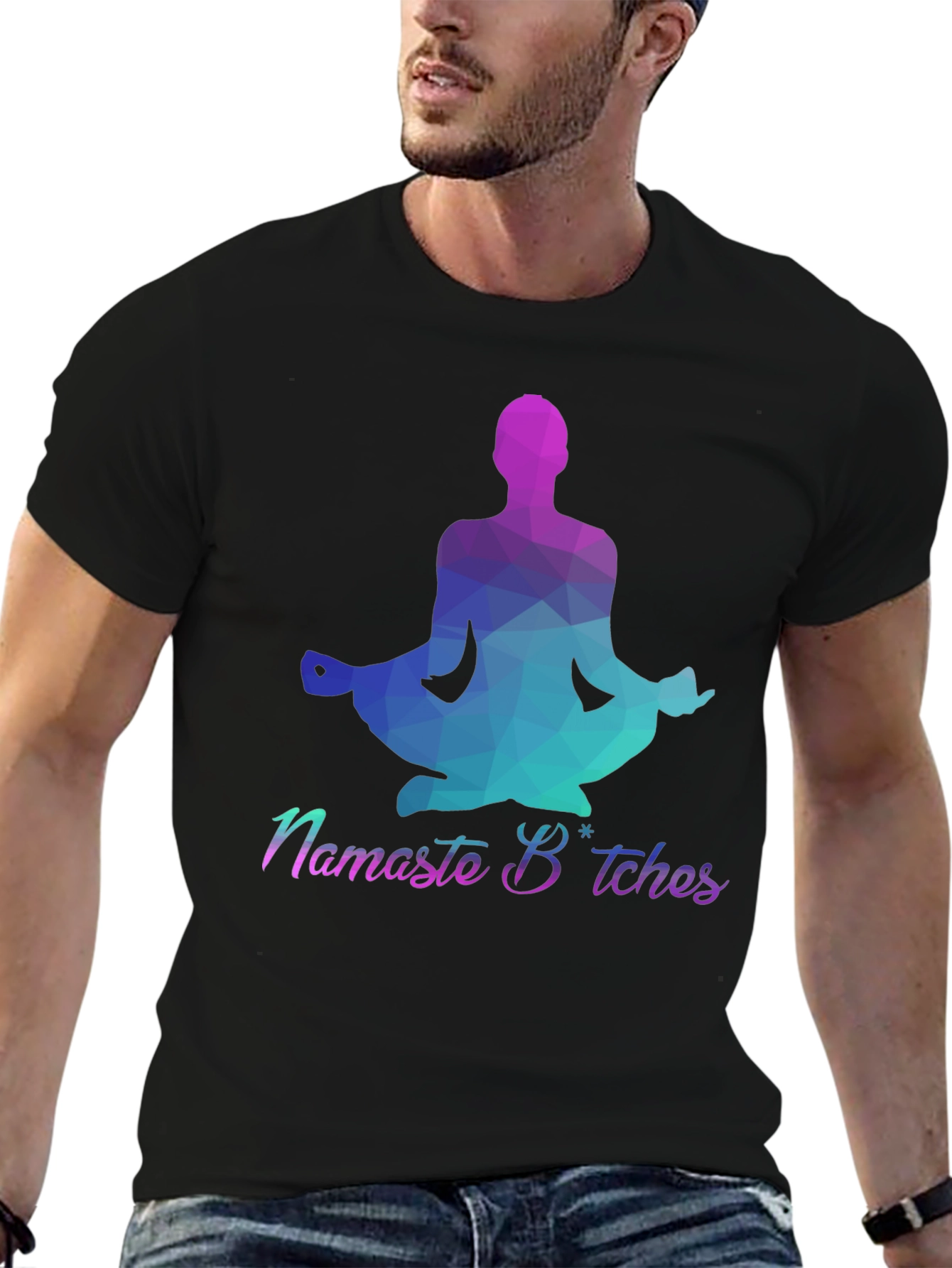 Namaste Bitches Graphic Tee - Yoga Humor T-Shirt