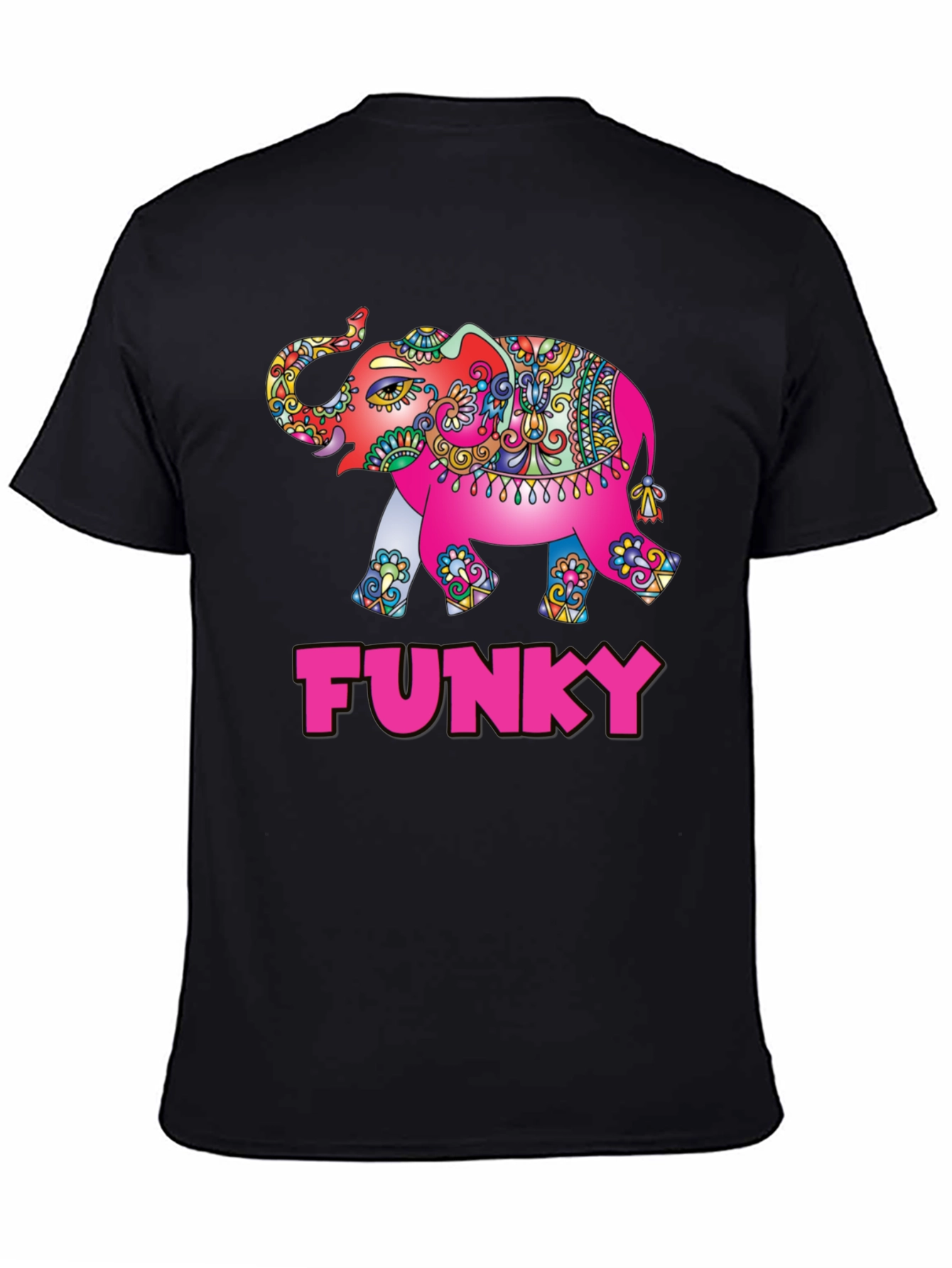Funky Elephant Graphic Tee - Stylish Mens T-Shirt