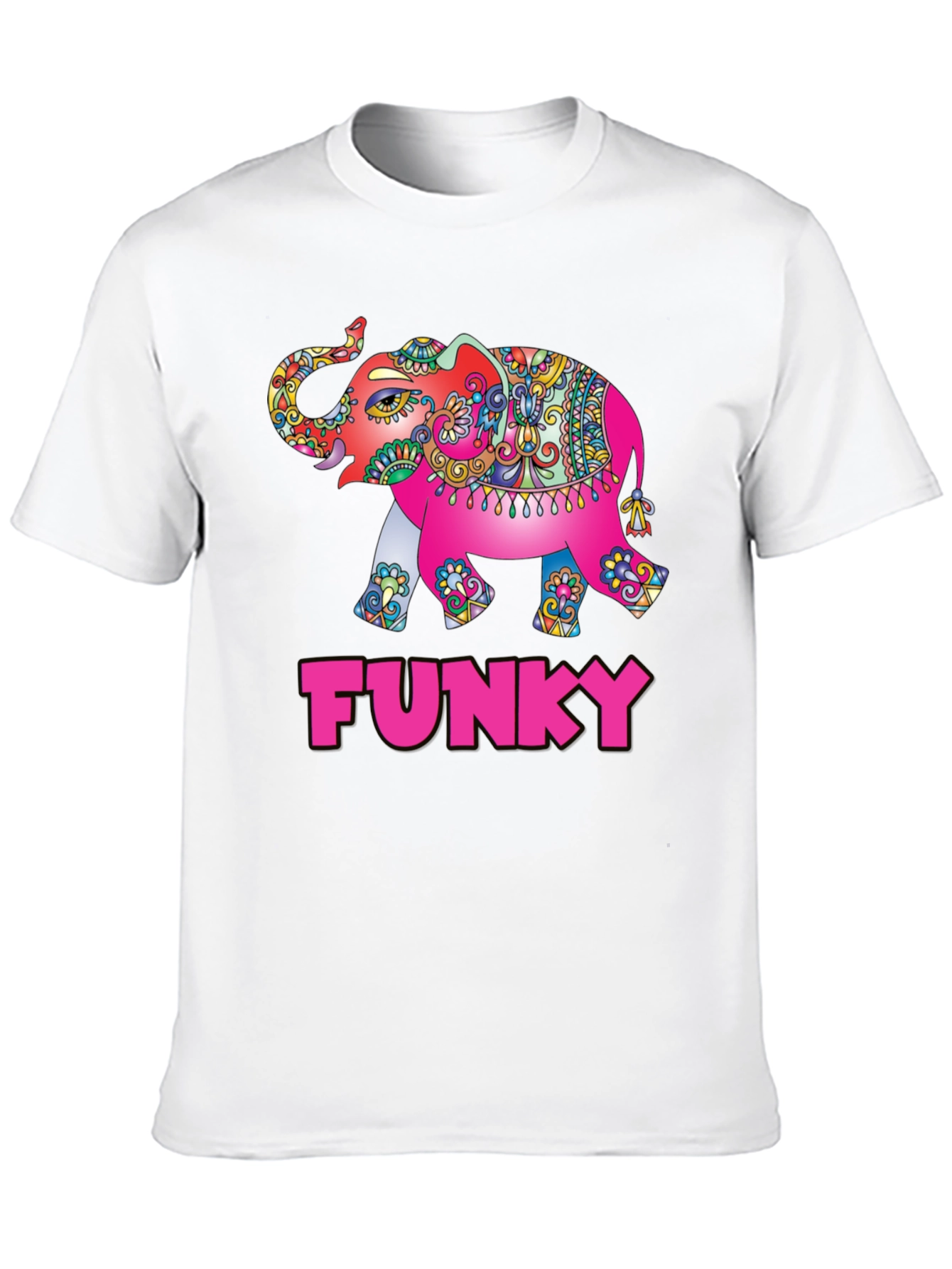 Funky Elephant Graphic Tee - Stylish Mens T-Shirt