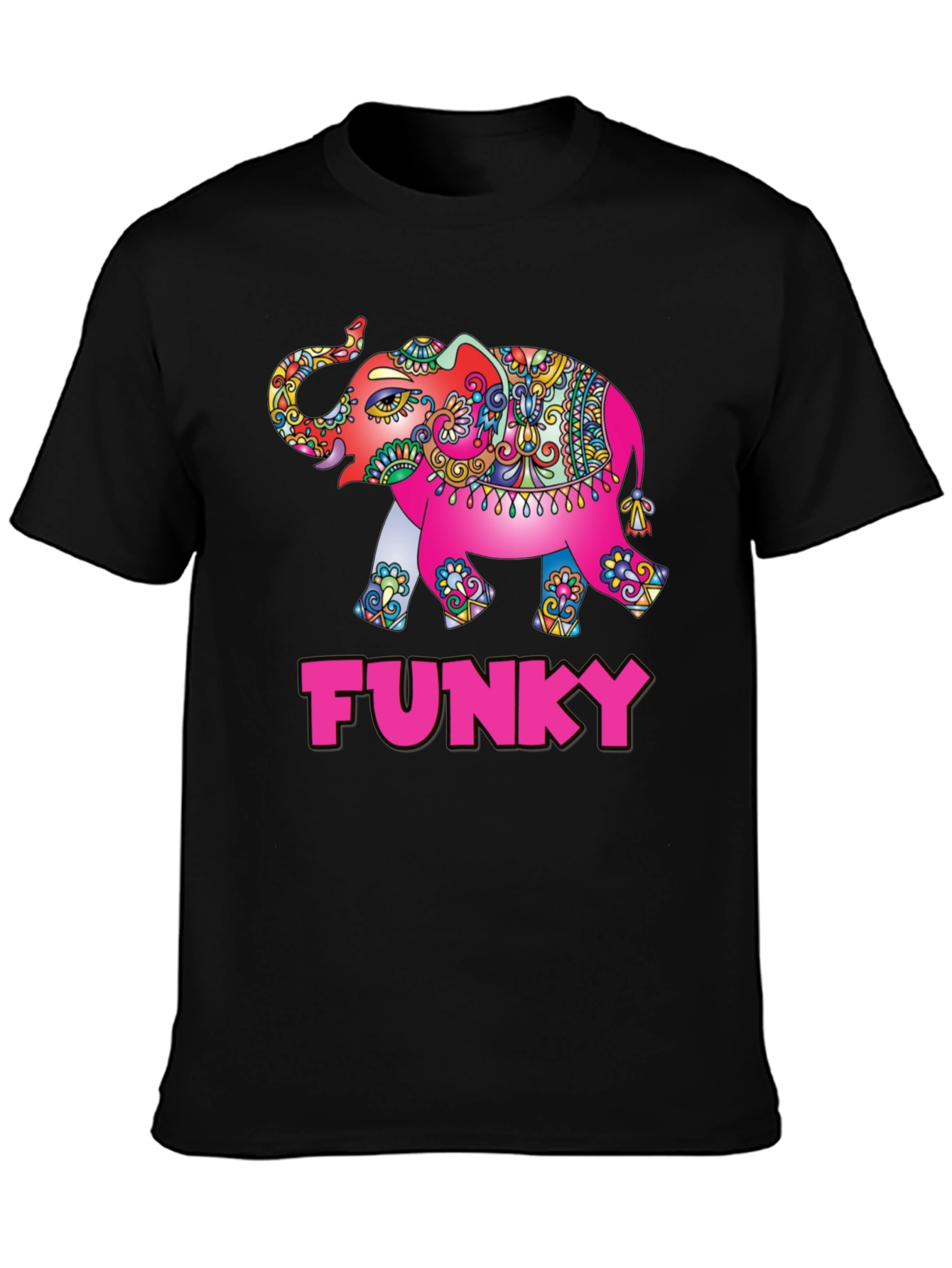 Funky Elephant Graphic Tee - Stylish Mens T-Shirt