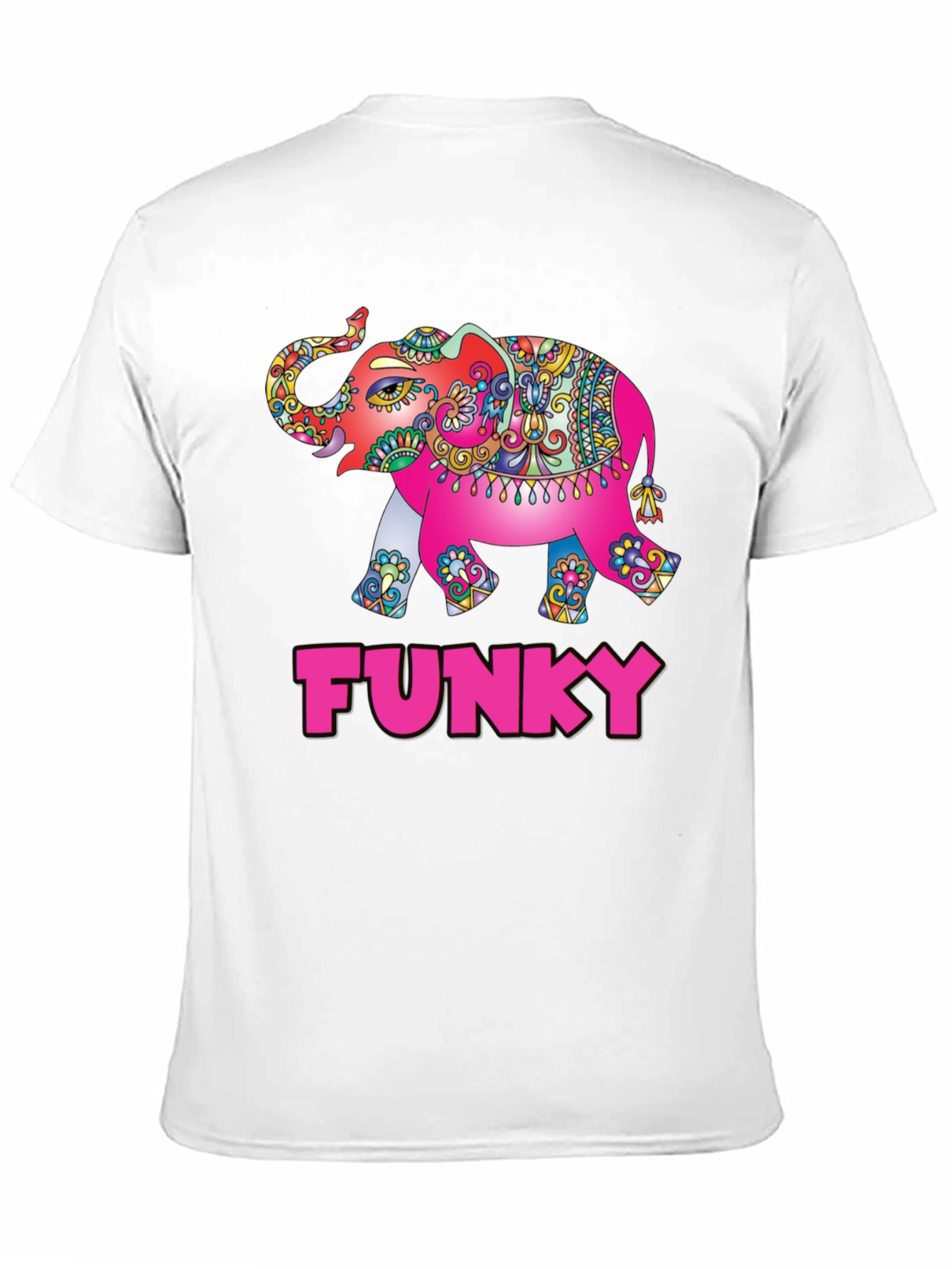 Funky Elephant Graphic Tee - Stylish Mens T-Shirt