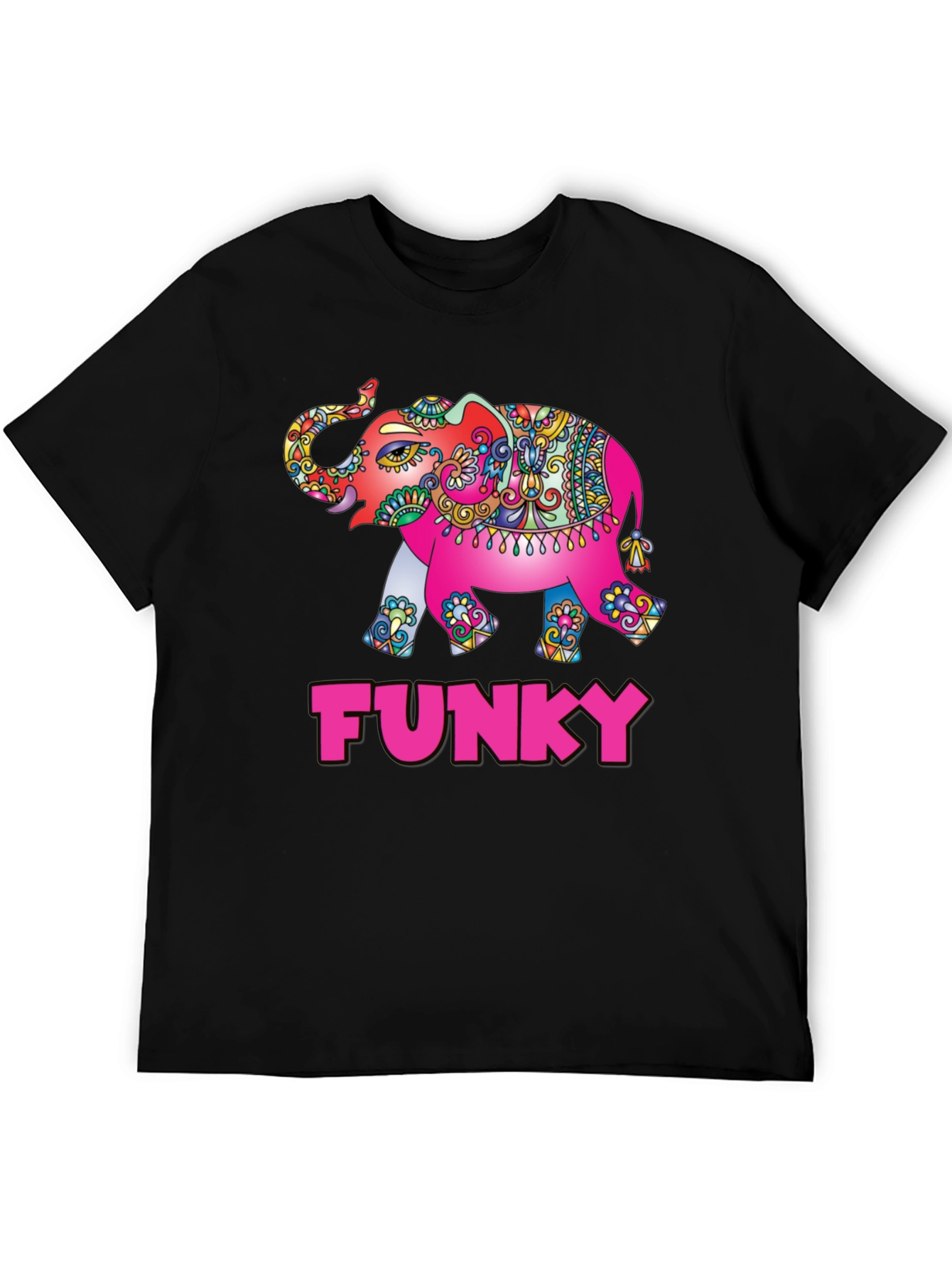 Funky Elephant Graphic Tee - Stylish Mens T-Shirt