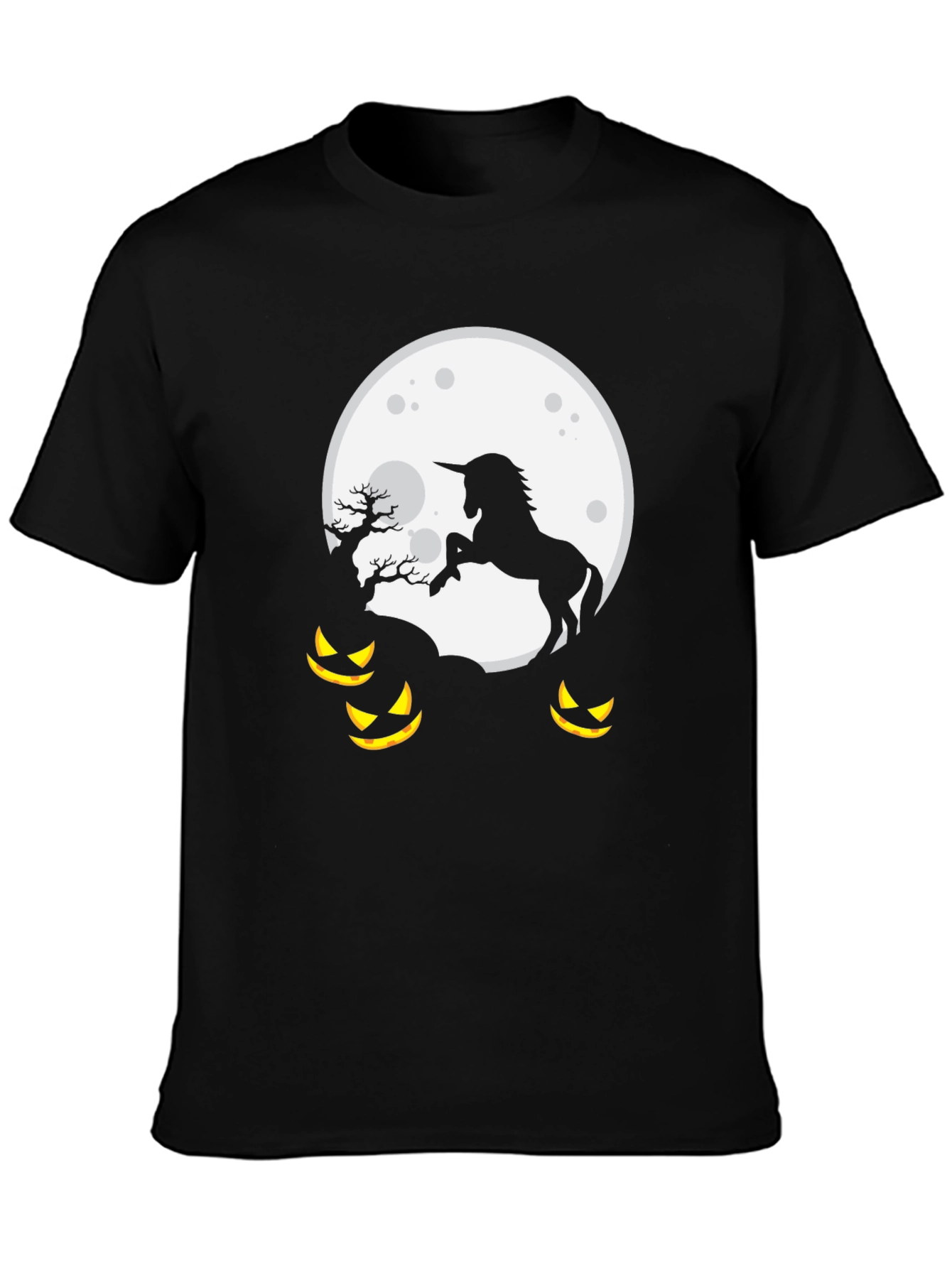 Unicorn Halloween Moon T-Shirt