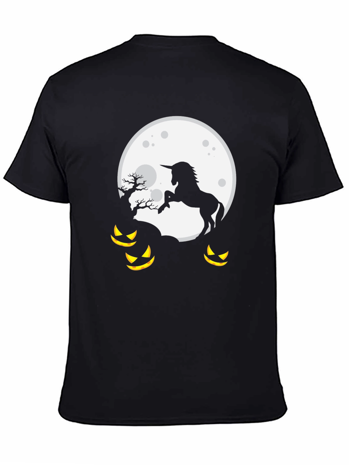 Unicorn Halloween Moon T-Shirt
