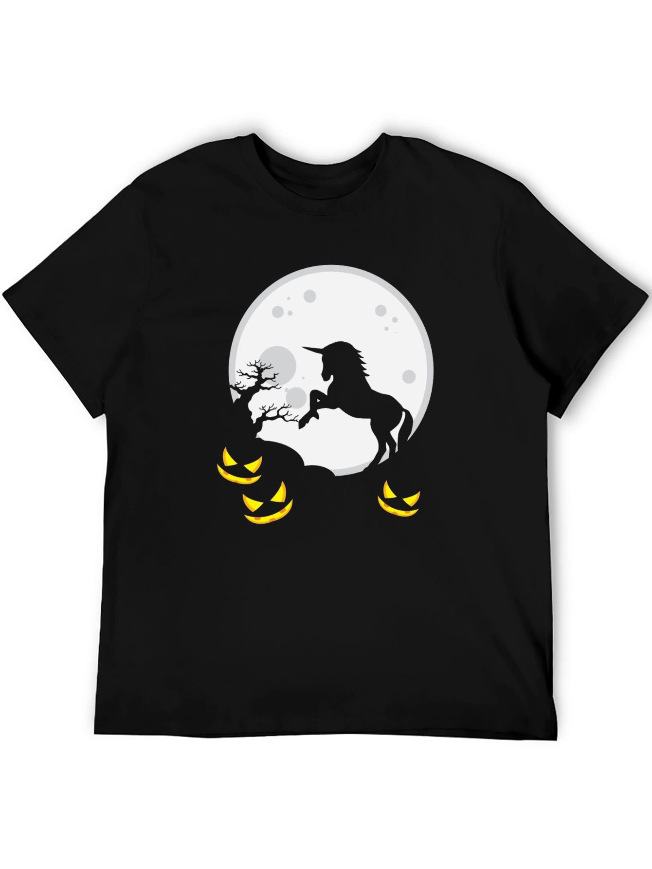 Unicorn Halloween Moon T-Shirt