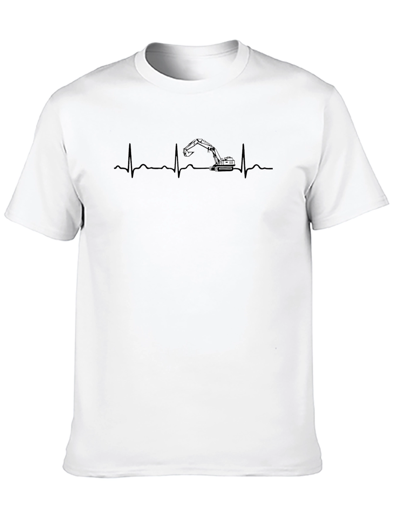 Excavator Heartbeat T-Shirt