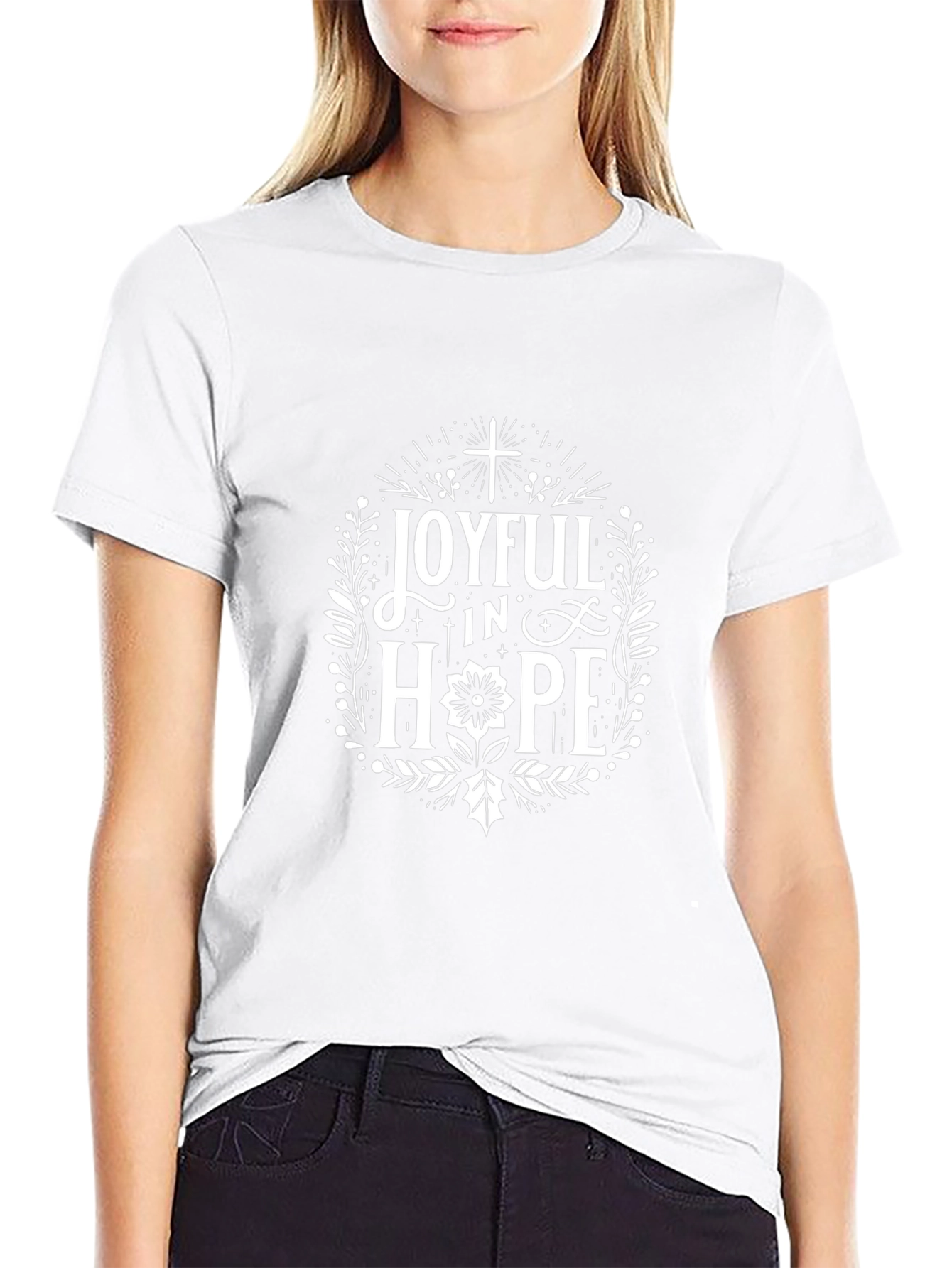 Joyful in Hope Graphic T-Shirt - Christian Faith Tee