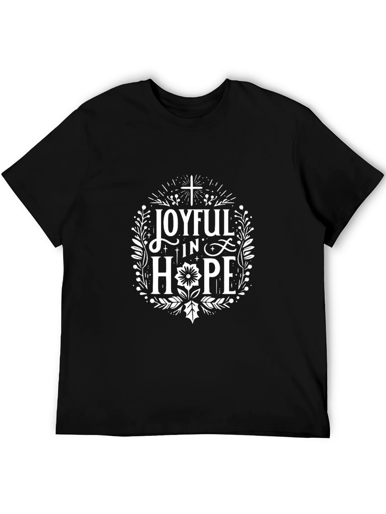 Joyful in Hope Graphic T-Shirt - Christian Faith Tee