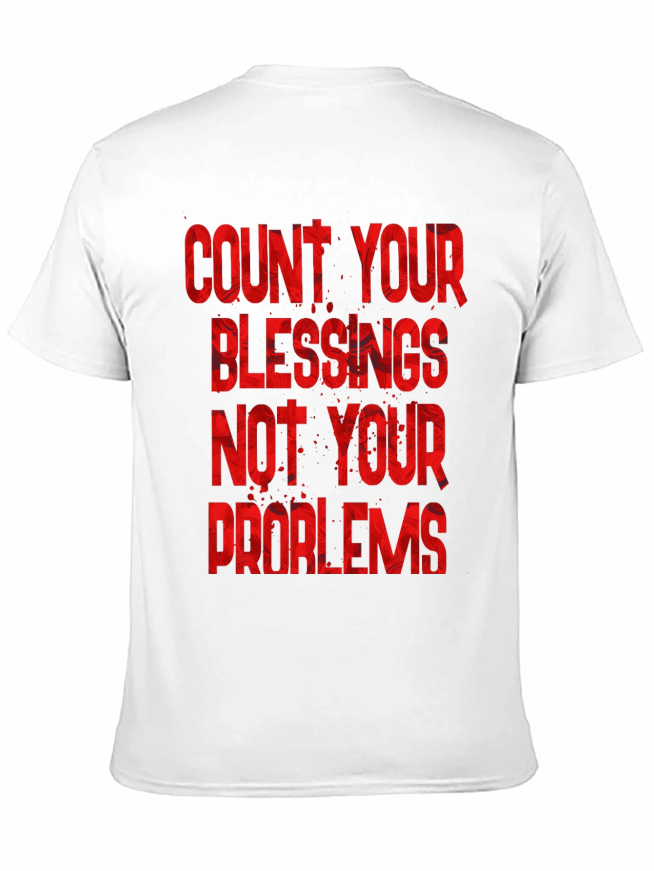 Count Your Blessings Graphic Tee - Motivational Black T-Shirt