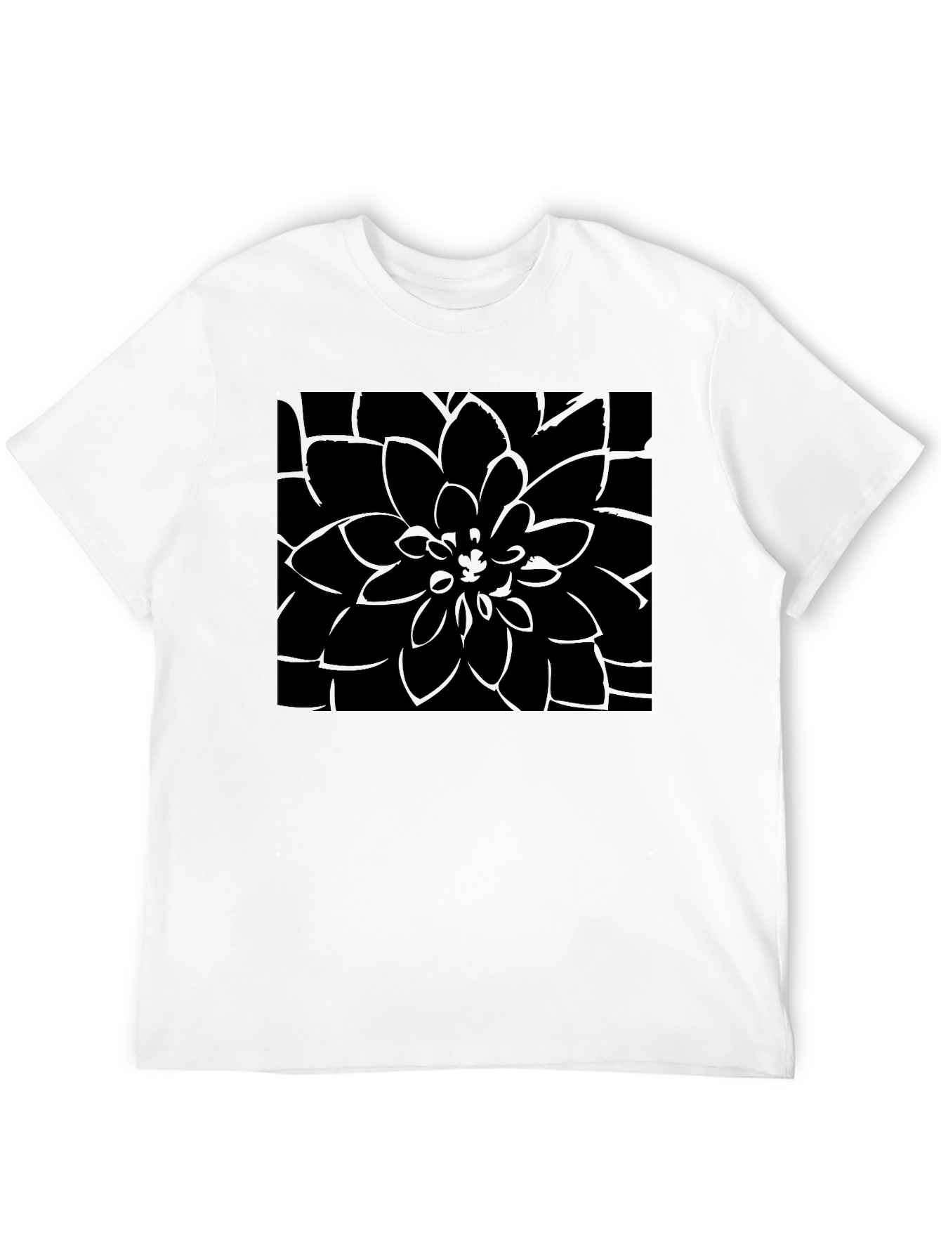 Black Floral T-Shirt - Stylish Mens Casual Tee