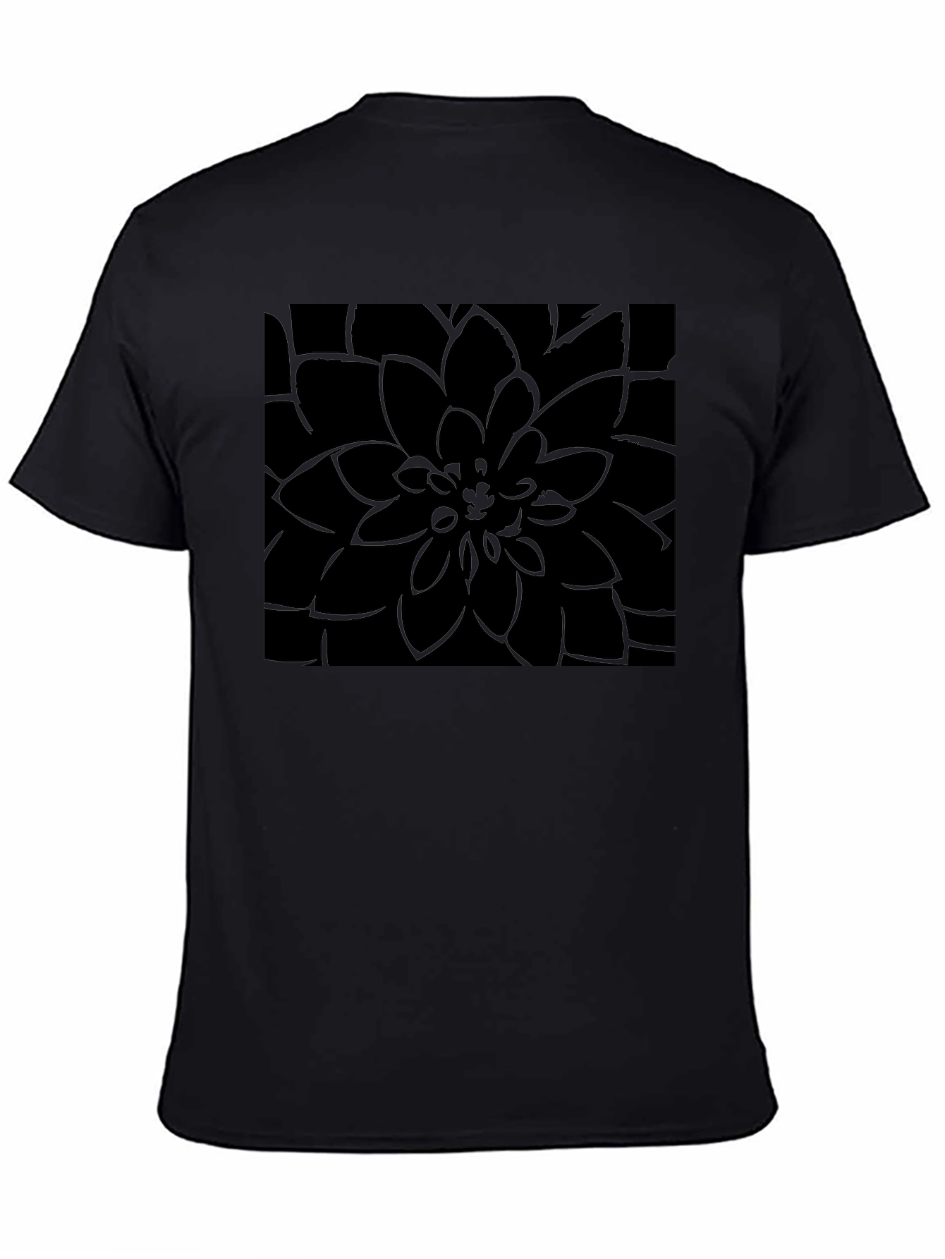 Black Floral T-Shirt - Stylish Mens Casual Tee