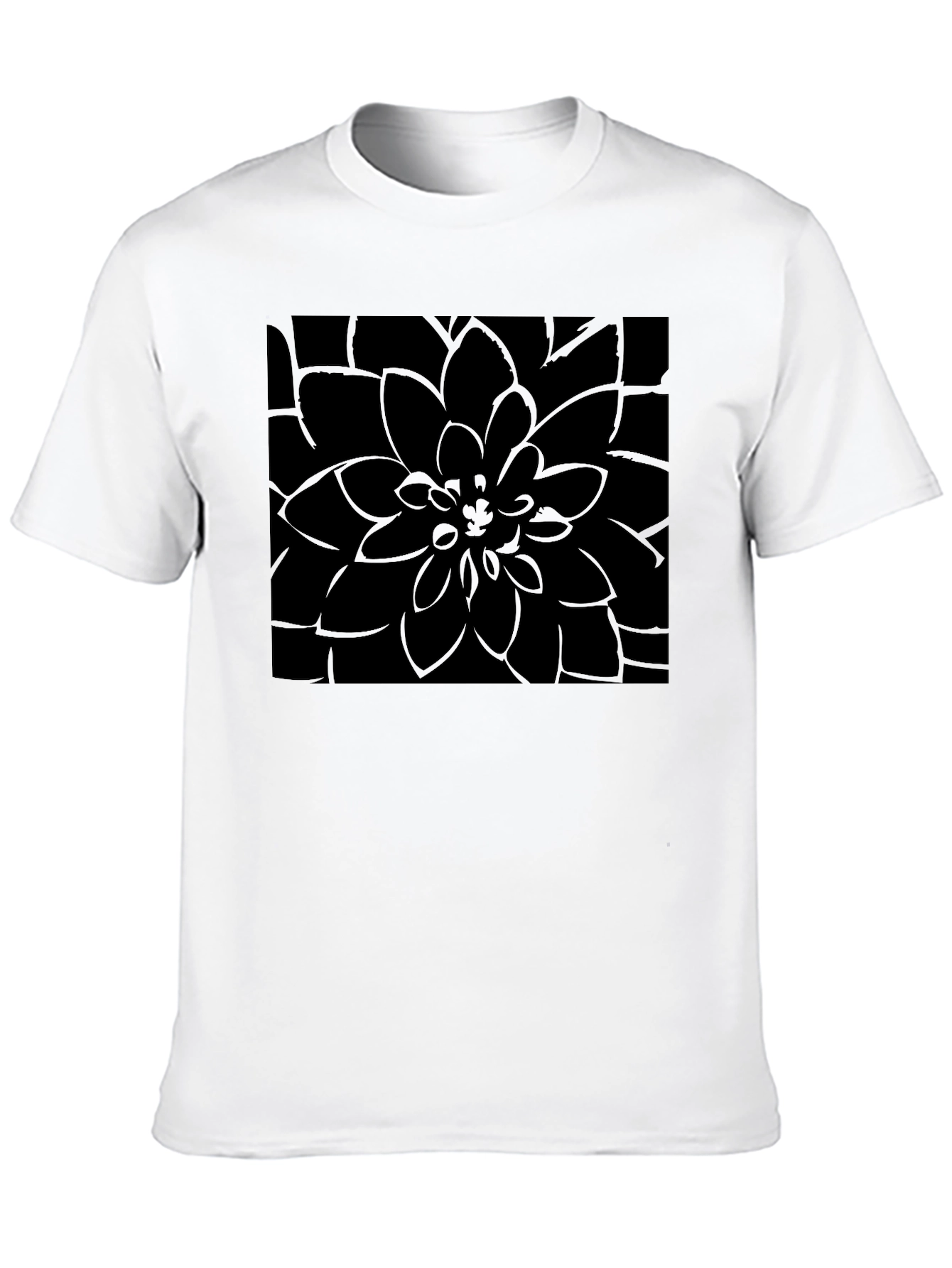 Black Floral T-Shirt - Stylish Mens Casual Tee