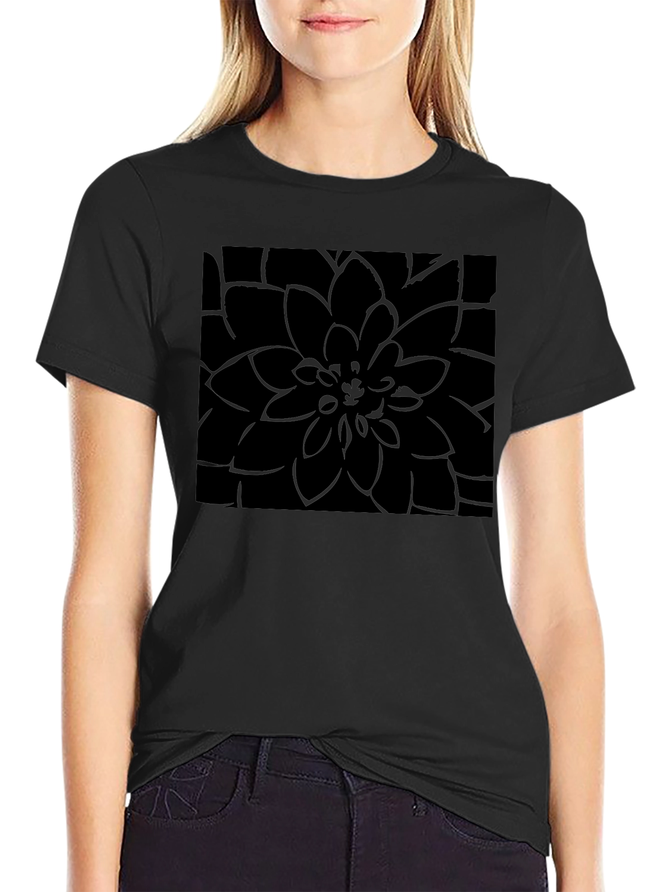 Black Floral T-Shirt - Stylish Mens Casual Tee