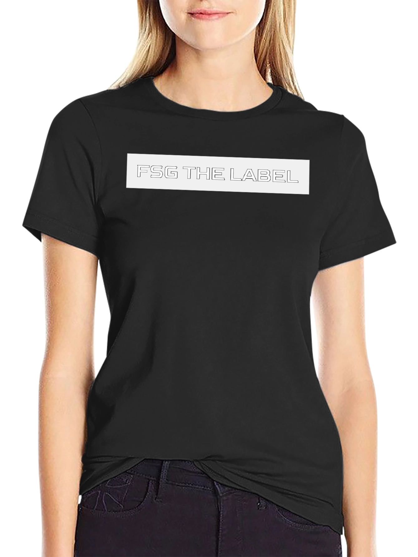 FSG The Label Black Tee - Modern Fit