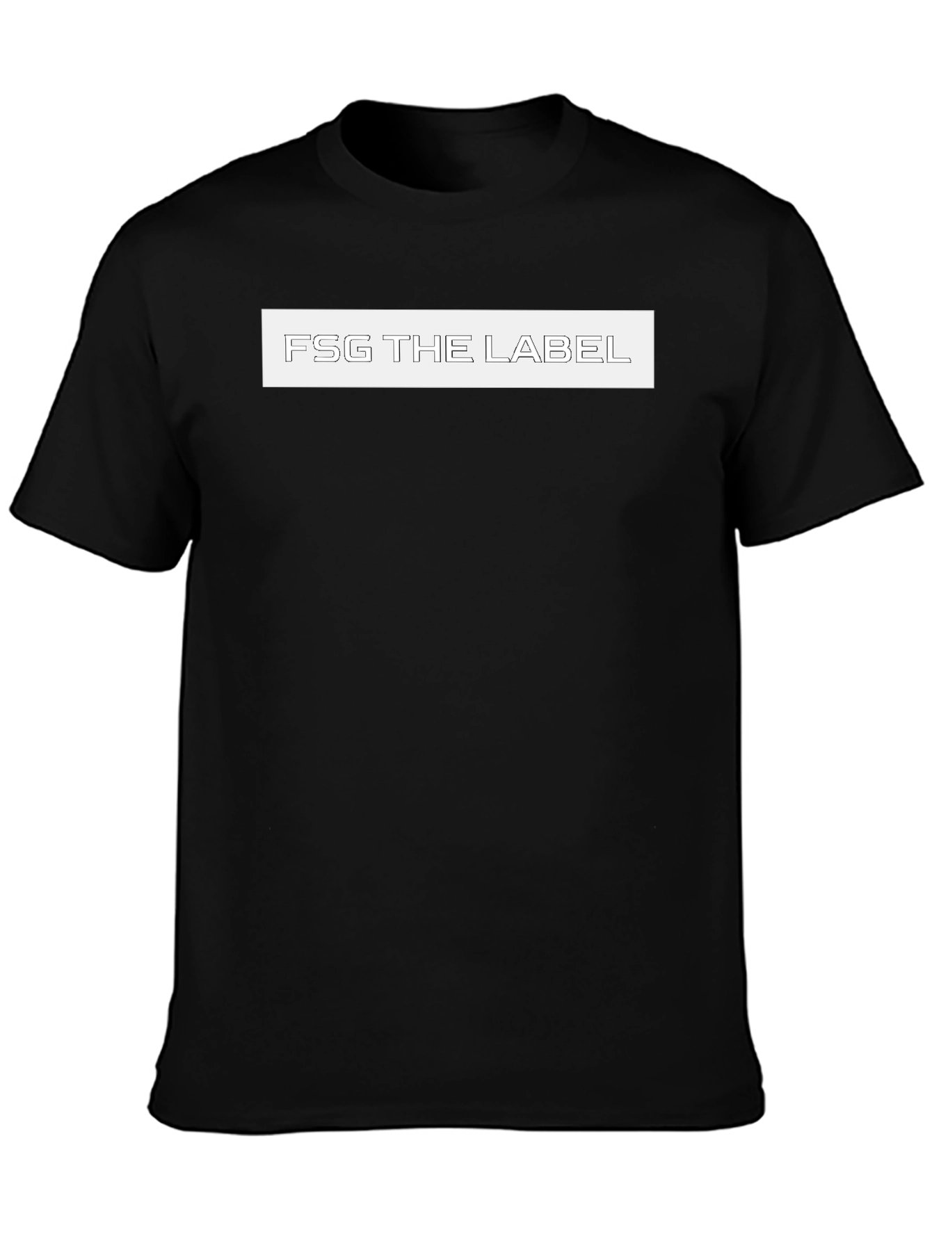 FSG The Label Black Tee - Modern Fit