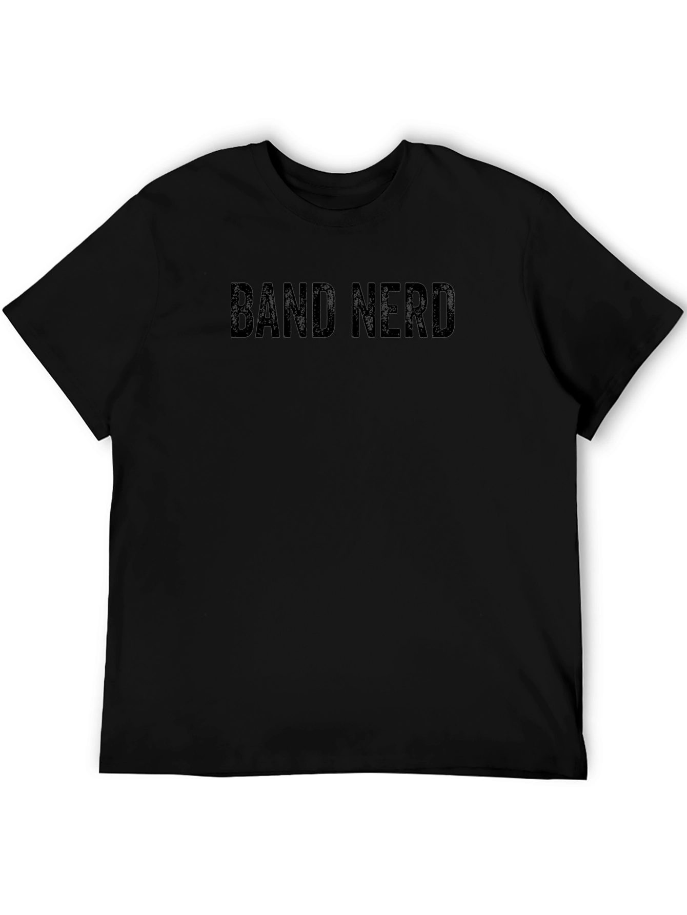 Band Nerd T-Shirt - Black Crew Neck Tee