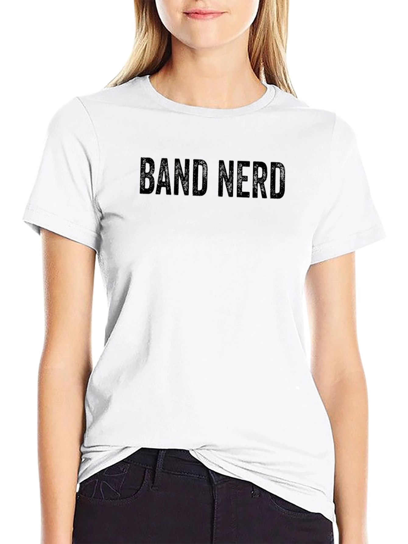 Band Nerd T-Shirt - Black Crew Neck Tee